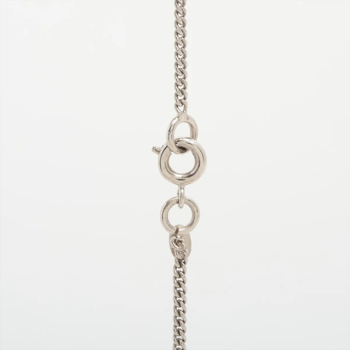 Coco Mark 04P Necklace, GP x Plastic, Silver. Shows — view 3