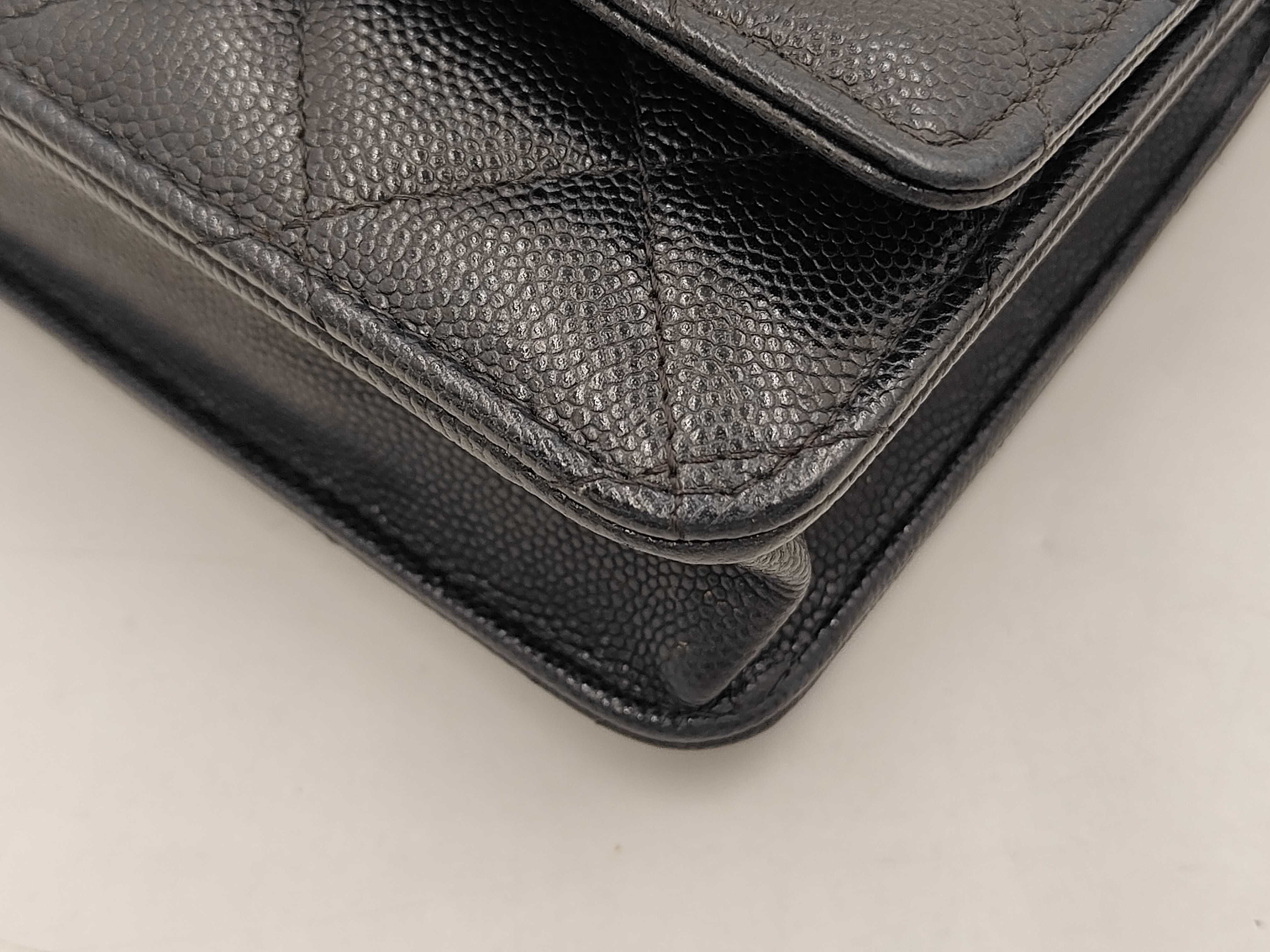 WOC Black Quilted Calfskin Chip Shoulder Bag — view 6