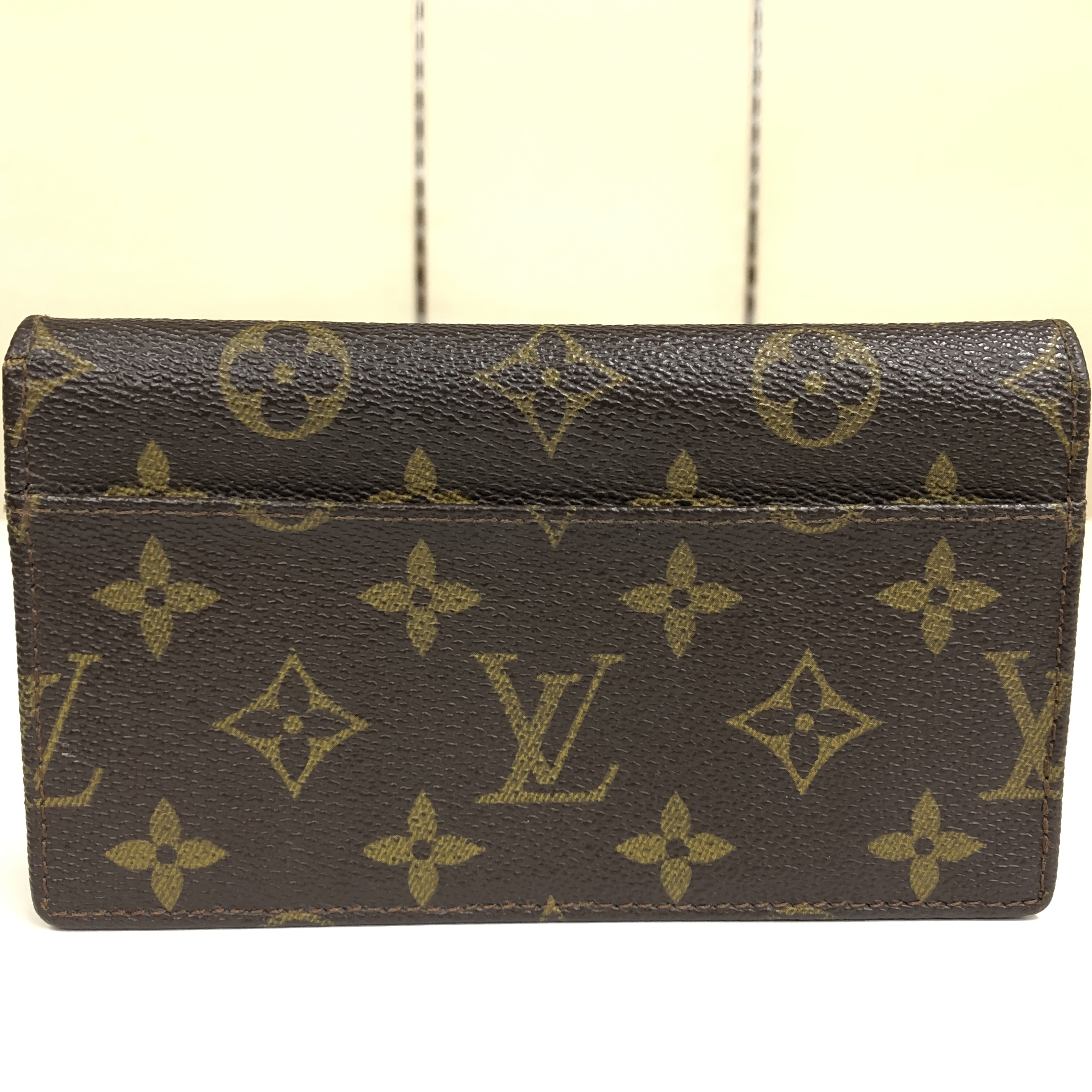 Monogram Long Wallet Vintage 831 with Coin Pocket Wallet Made in France — view 2