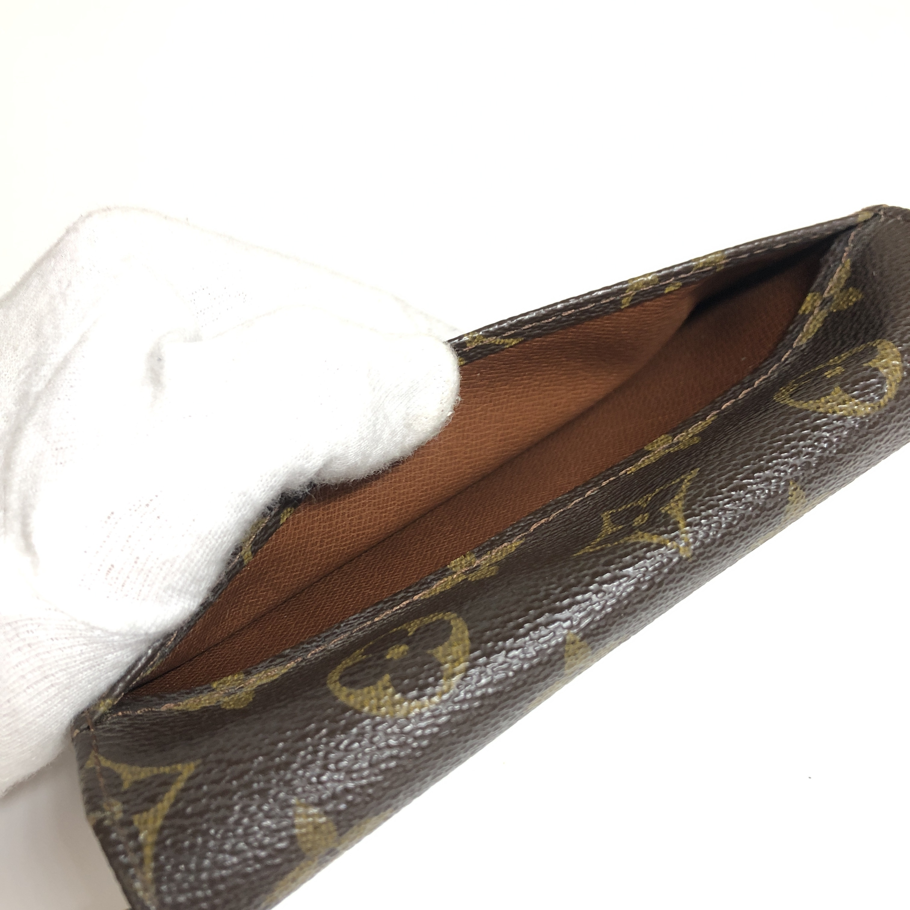 Monogram Long Wallet Vintage 831 with Coin Pocket Wallet Made in France — view 14