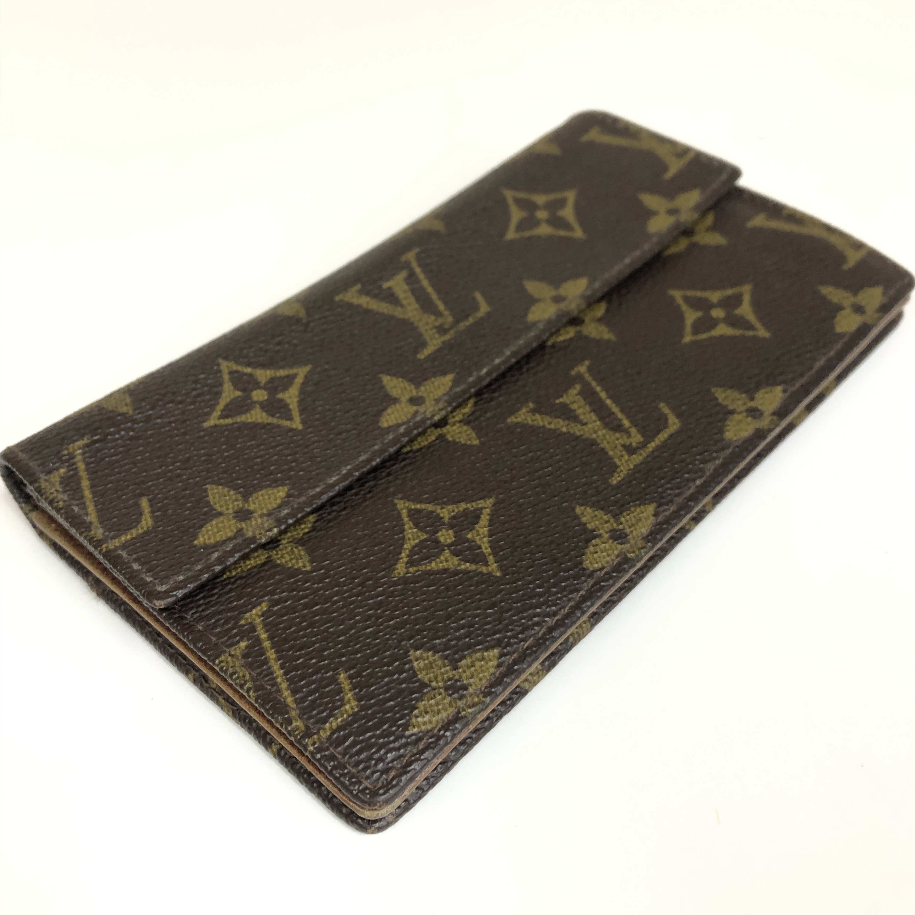 Monogram Long Wallet Vintage 831 with Coin Pocket Wallet Made in France — view 4