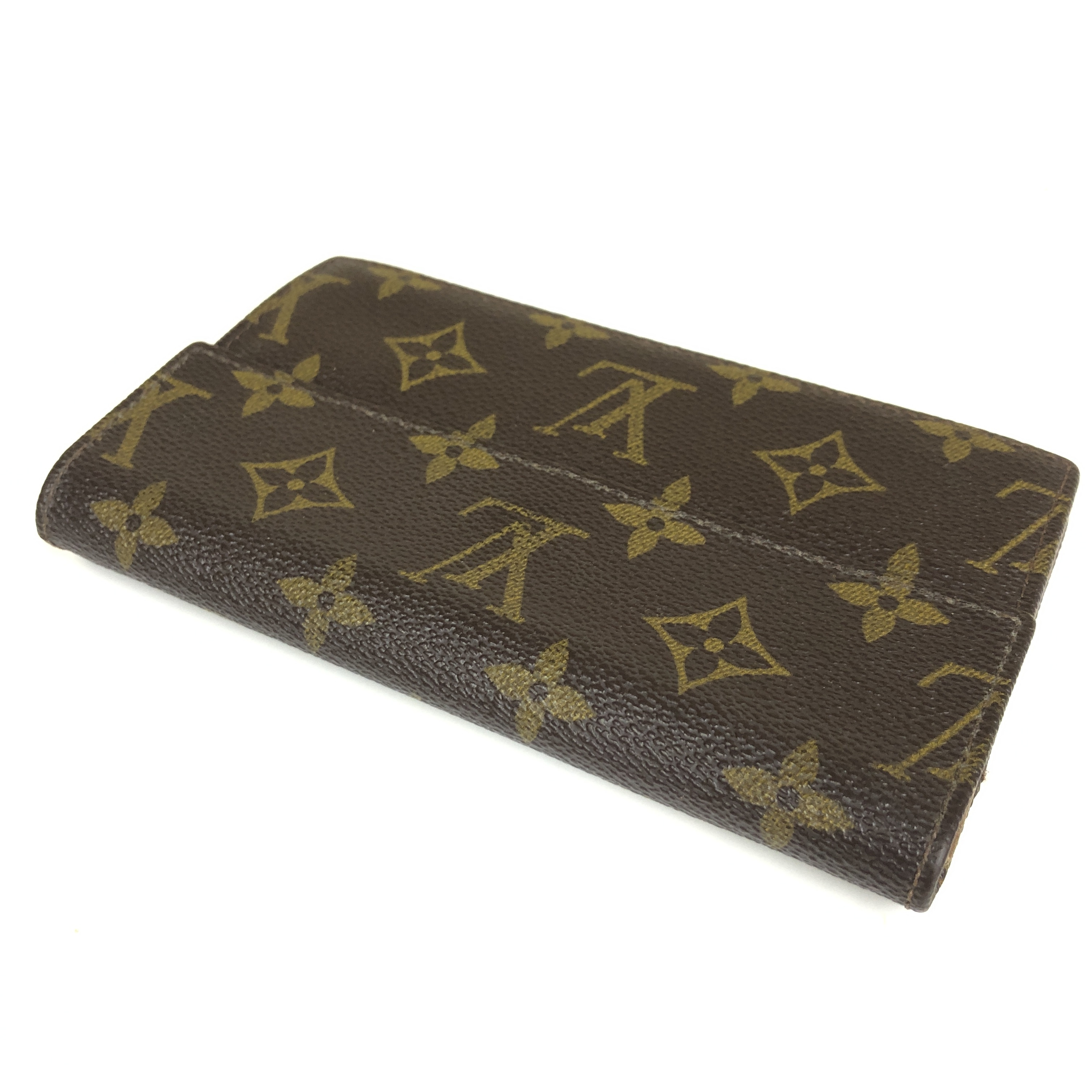Monogram Long Wallet Vintage 831 with Coin Pocket Wallet Made in France — view 7