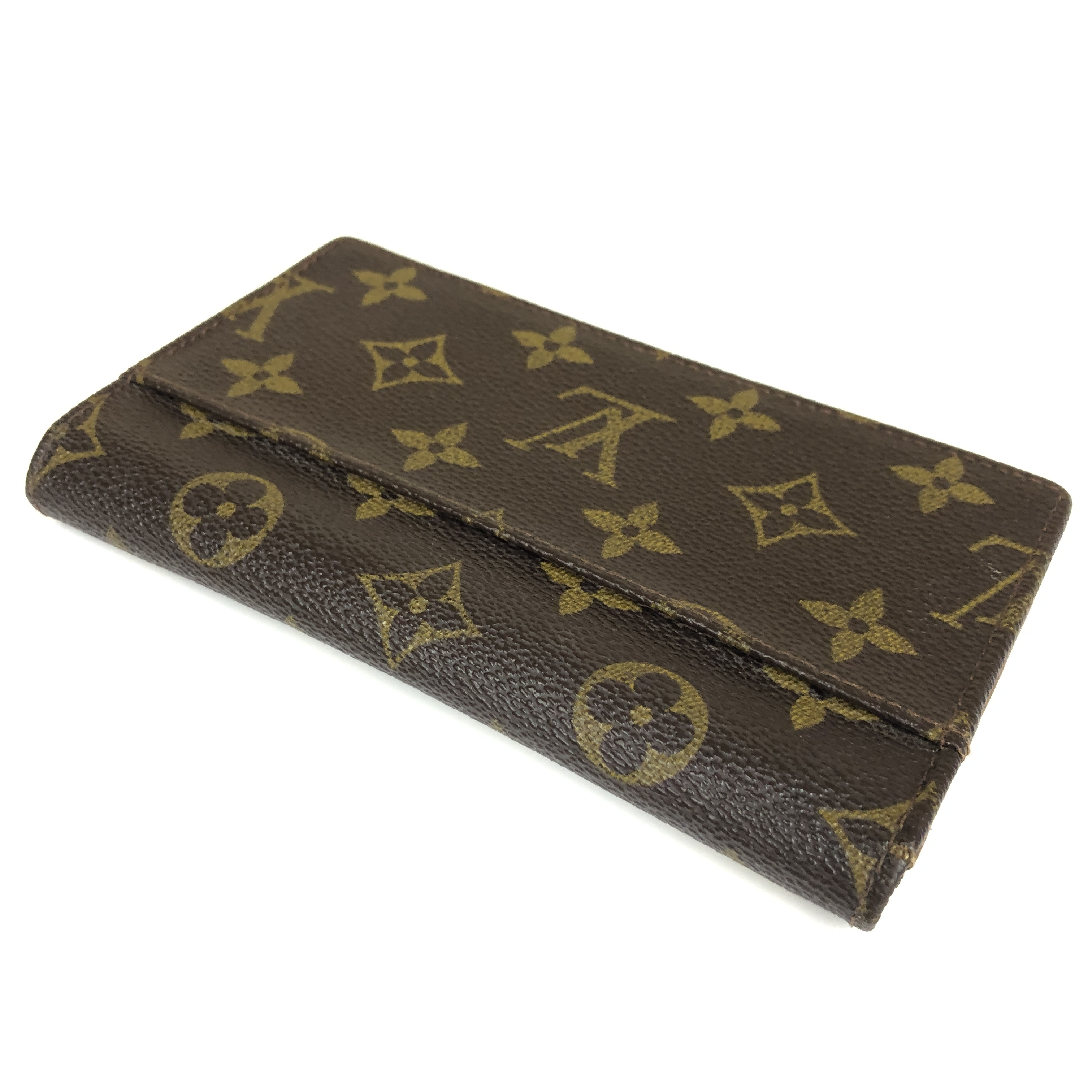 Monogram Long Wallet Vintage 831 with Coin Pocket Wallet Made in France — view 8