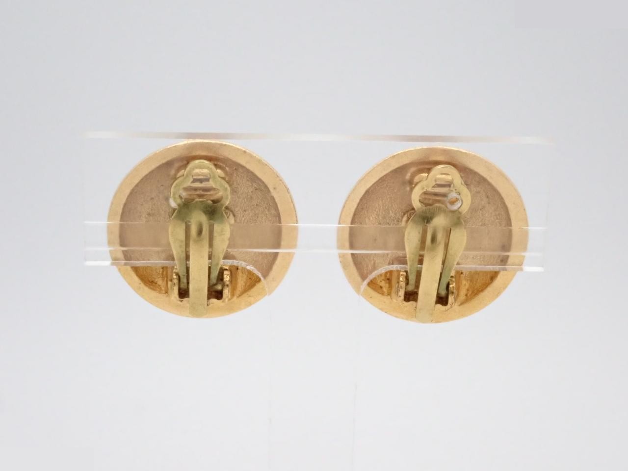 Earrings with Coco Mark design, gold. — view 2
