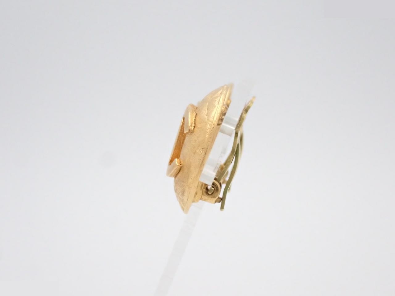 Earrings with Coco Mark design, gold. — view 3