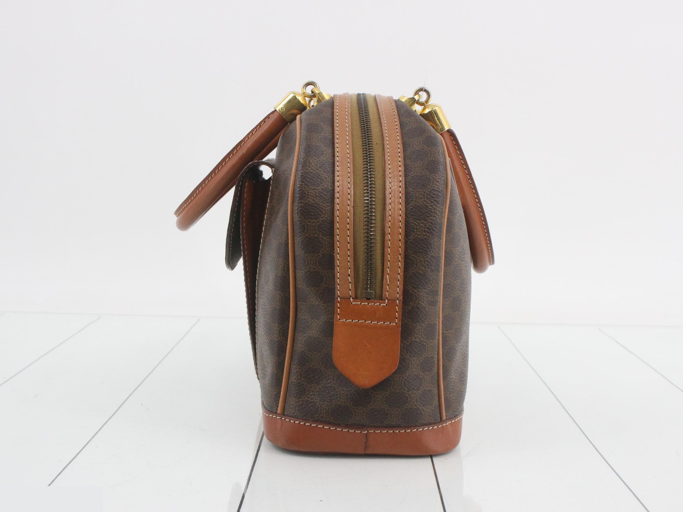 Macadam Logo Handbag, Brown, 32 x 21 x 11 cm — view 3