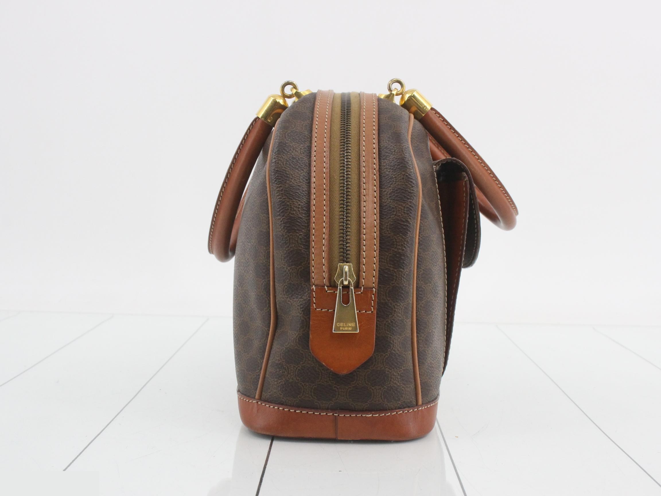 Macadam Logo Handbag, Brown, 32 x 21 x 11 cm — view 4