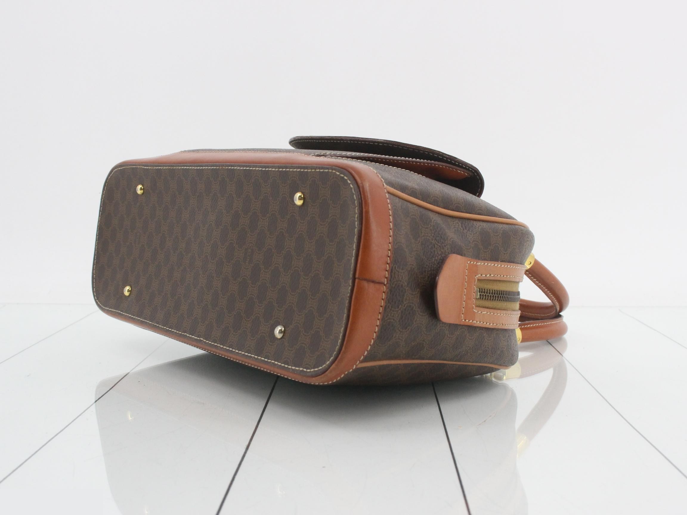 Macadam Logo Handbag, Brown, 32 x 21 x 11 cm — view 6