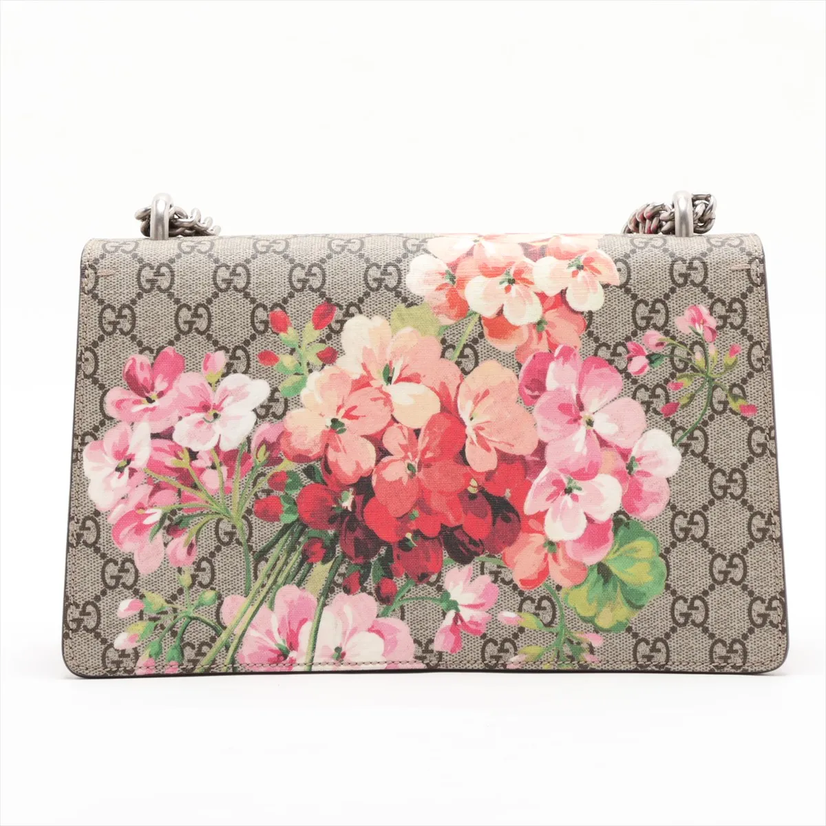 Dionysus 400249 PVC x Leather Chain Shoulder Bag Beige x Pink — view 2