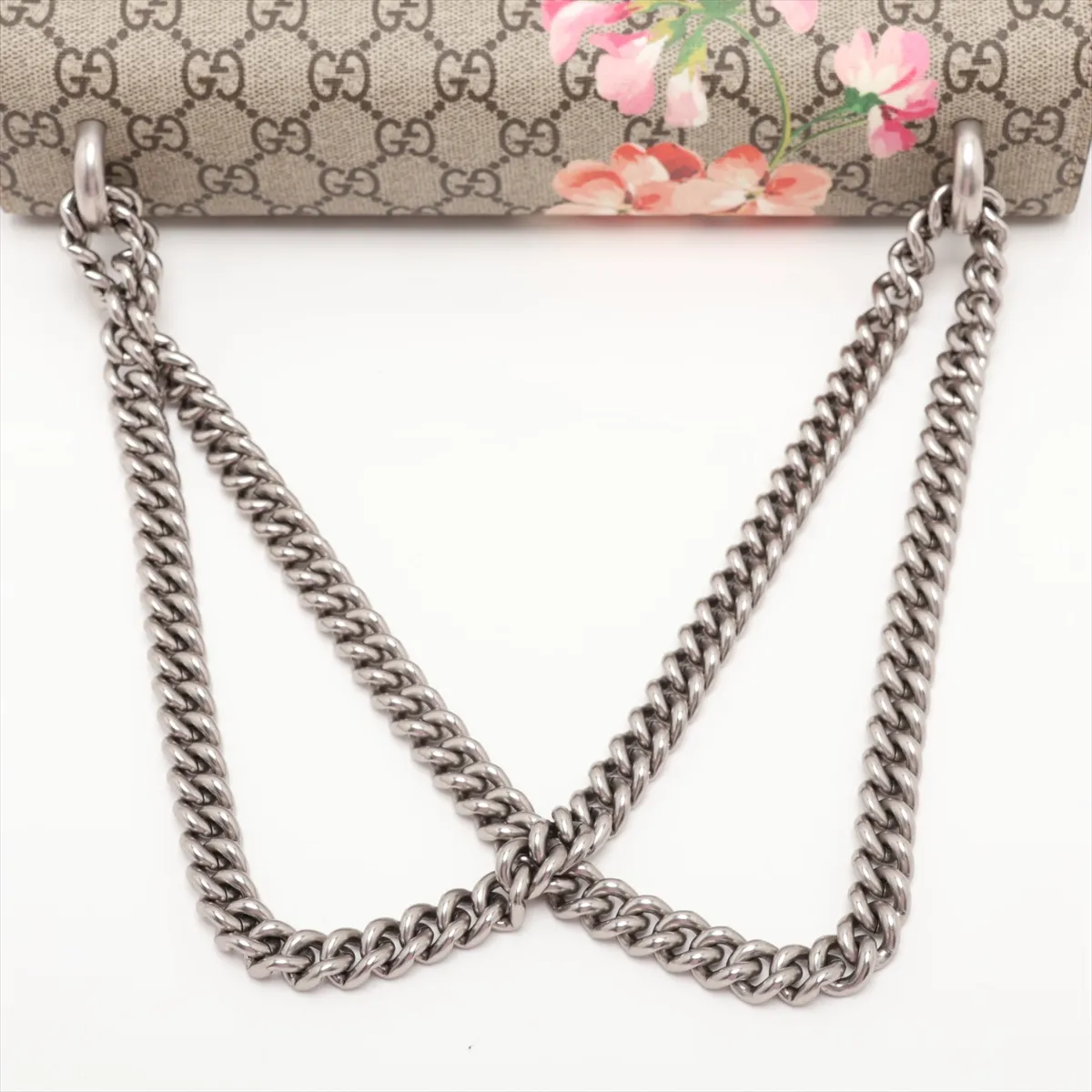 Dionysus 400249 PVC x Leather Chain Shoulder Bag Beige x Pink — view 5