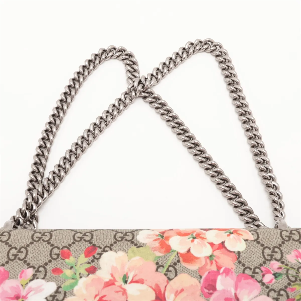 Dionysus 400249 PVC x Leather Chain Shoulder Bag Beige x Pink — view 6