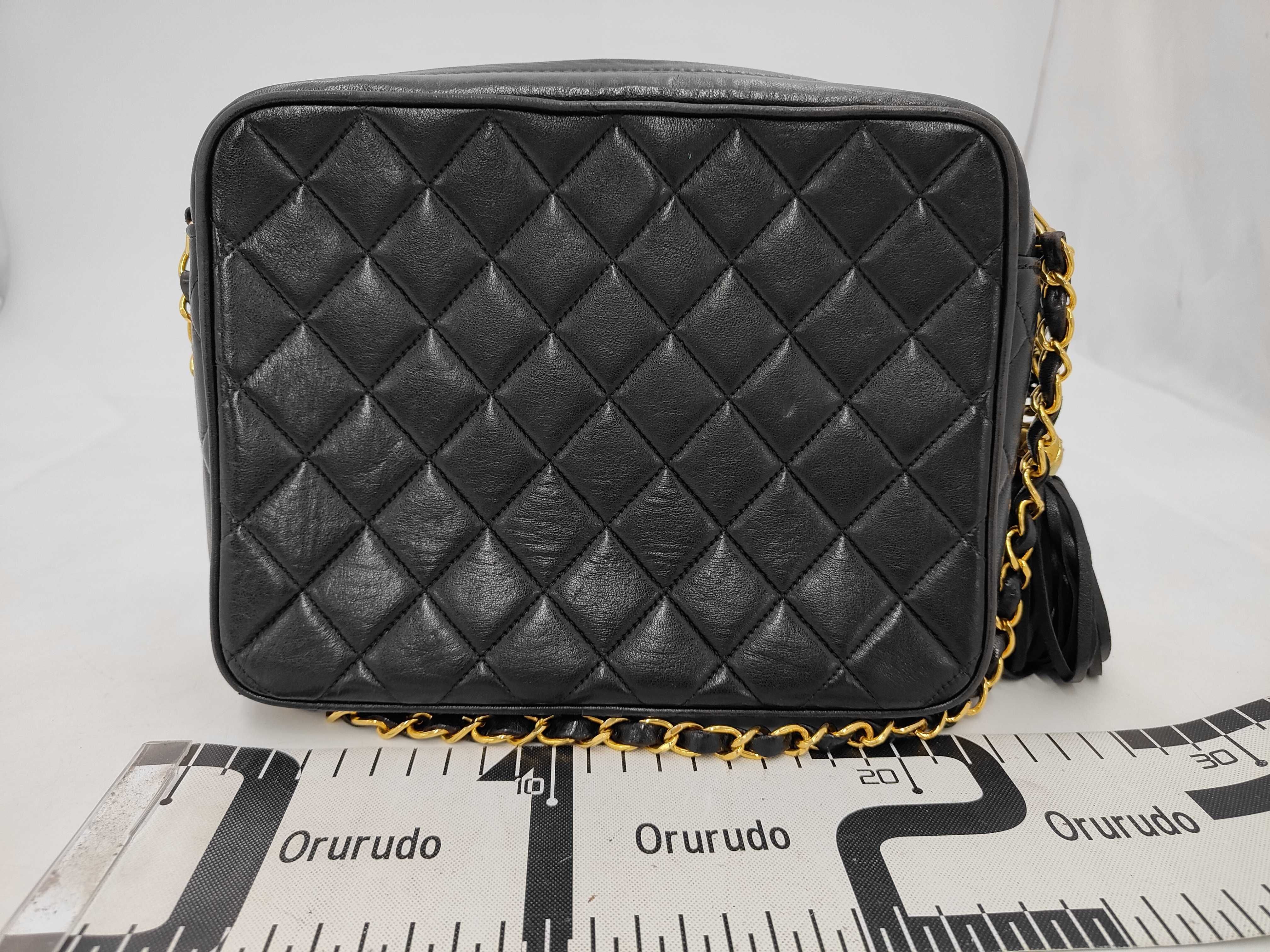 Lambskin Matelassé Fringe Chain Shoulder Bag — view 2