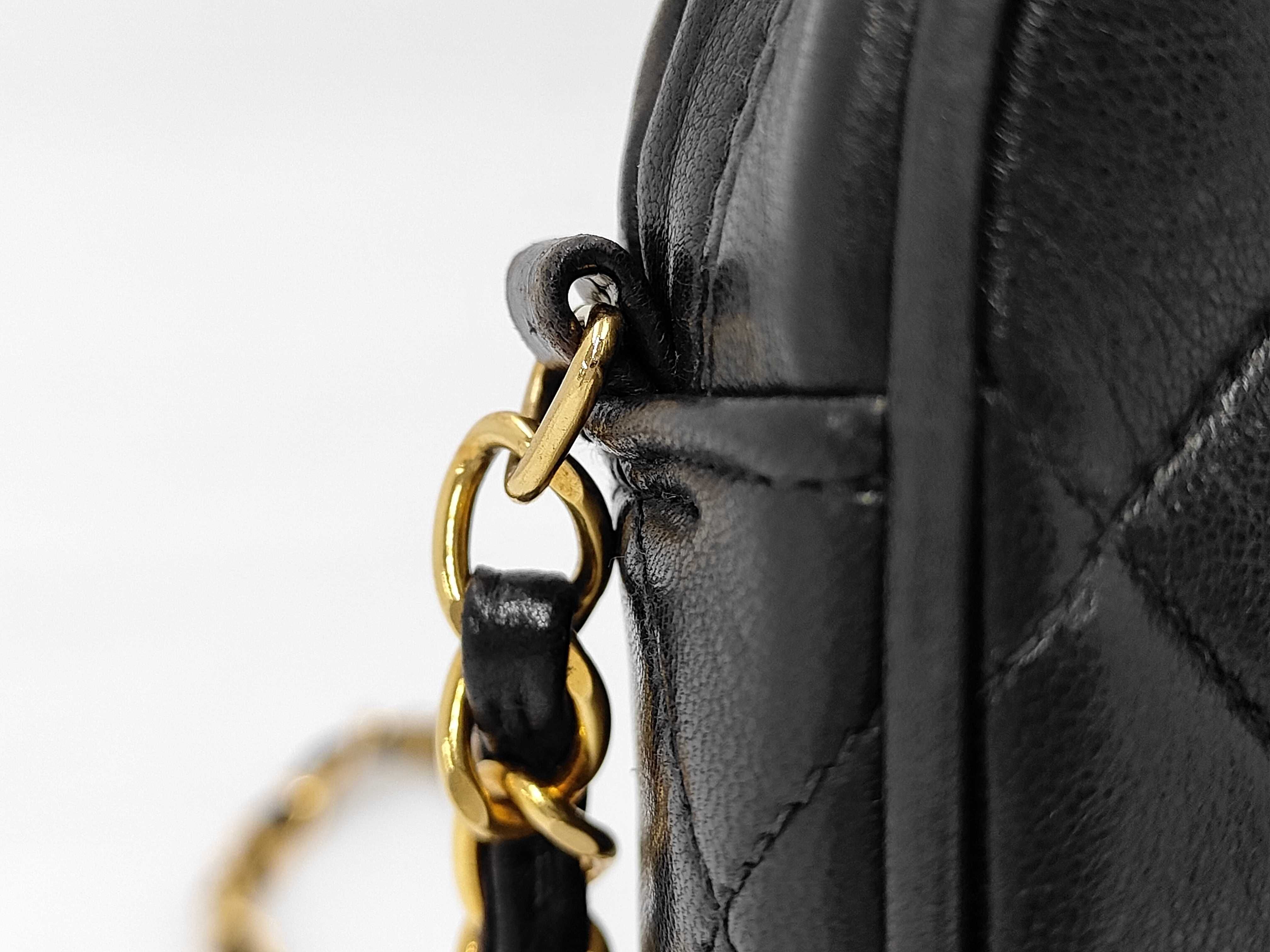 Lambskin Matelassé Fringe Chain Shoulder Bag — view 3