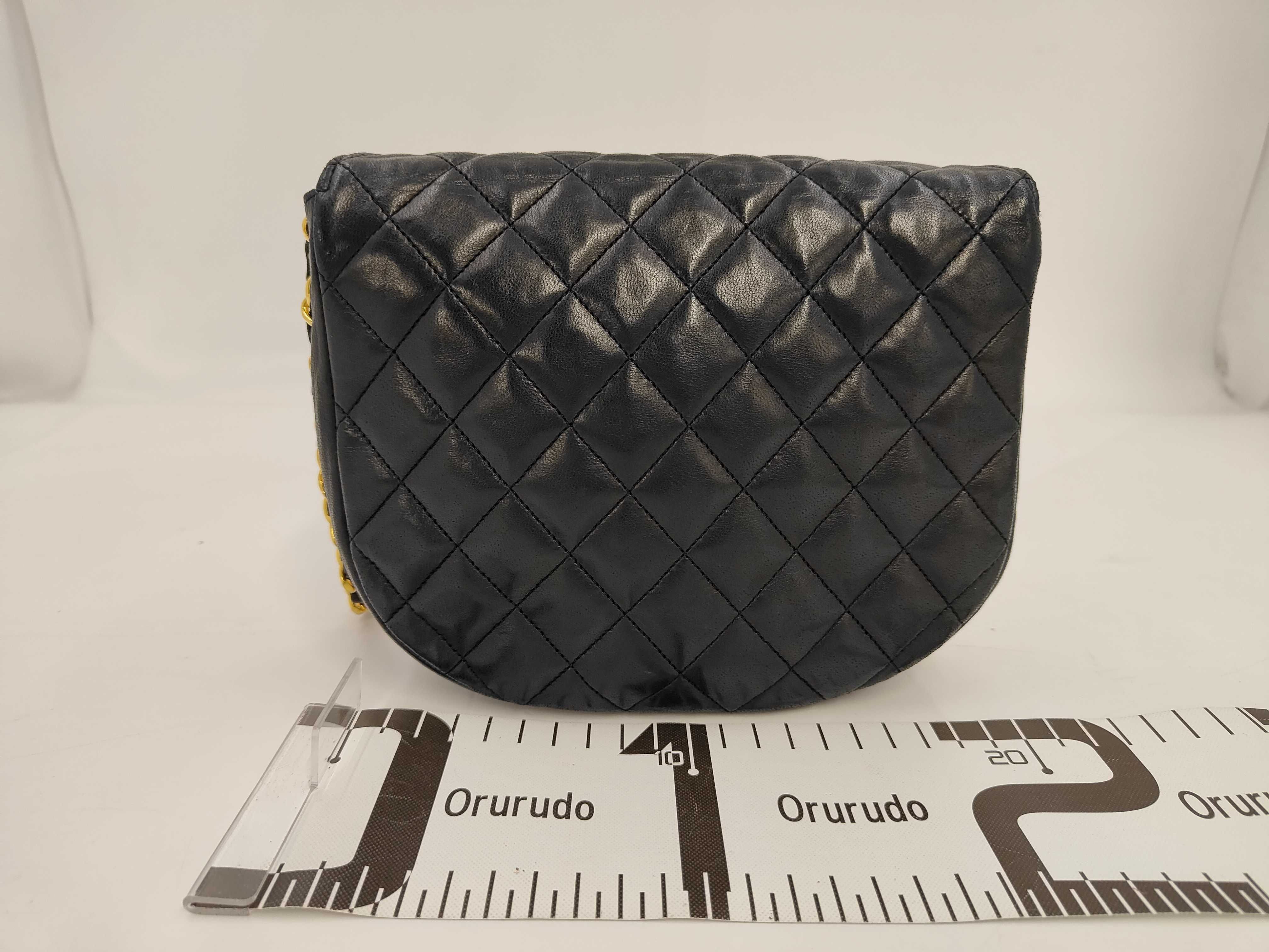 Lambskin Matelassé Half-Moon Shoulder Bag — view 2