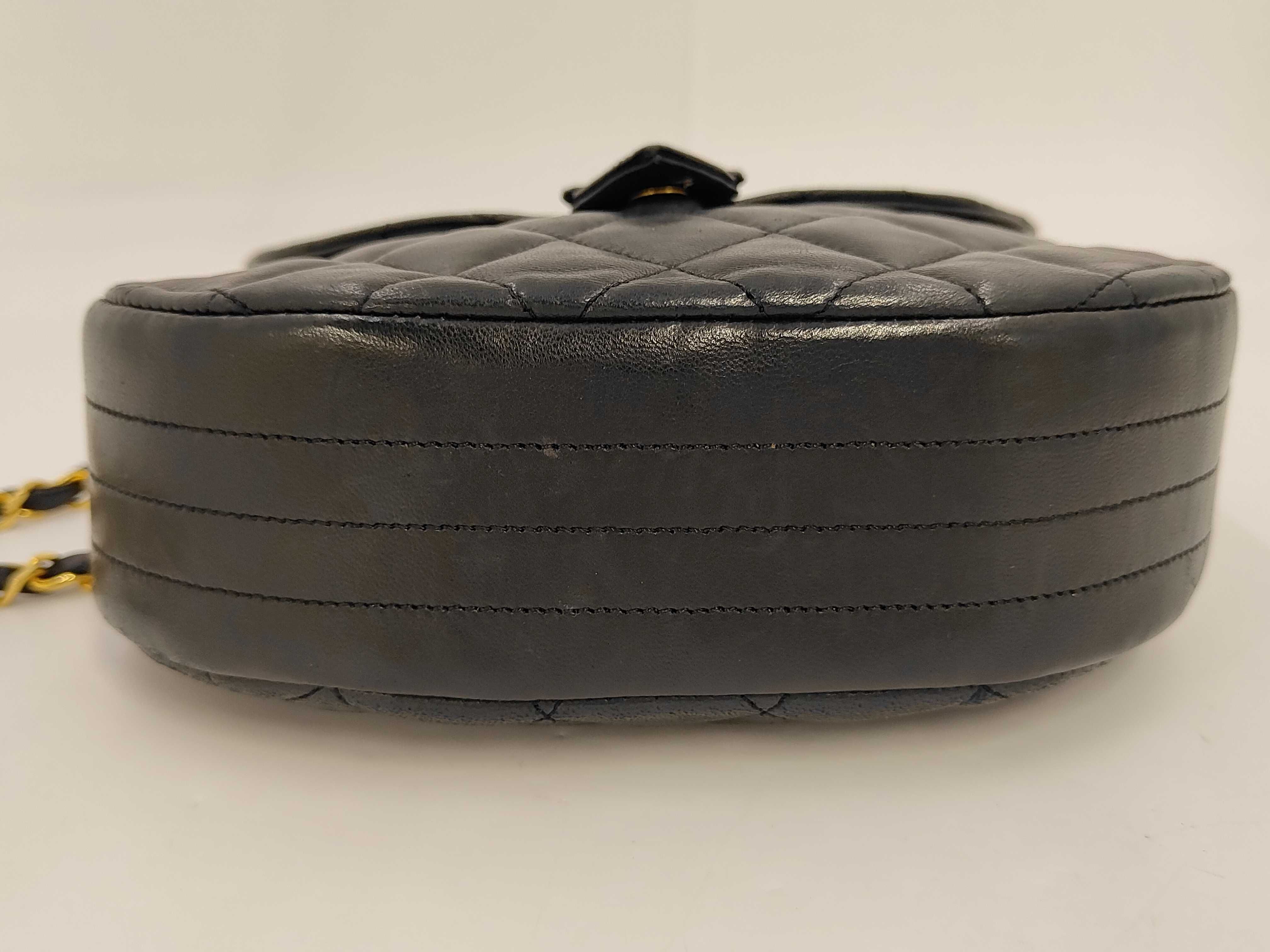 Lambskin Matelassé Half-Moon Shoulder Bag — view 6
