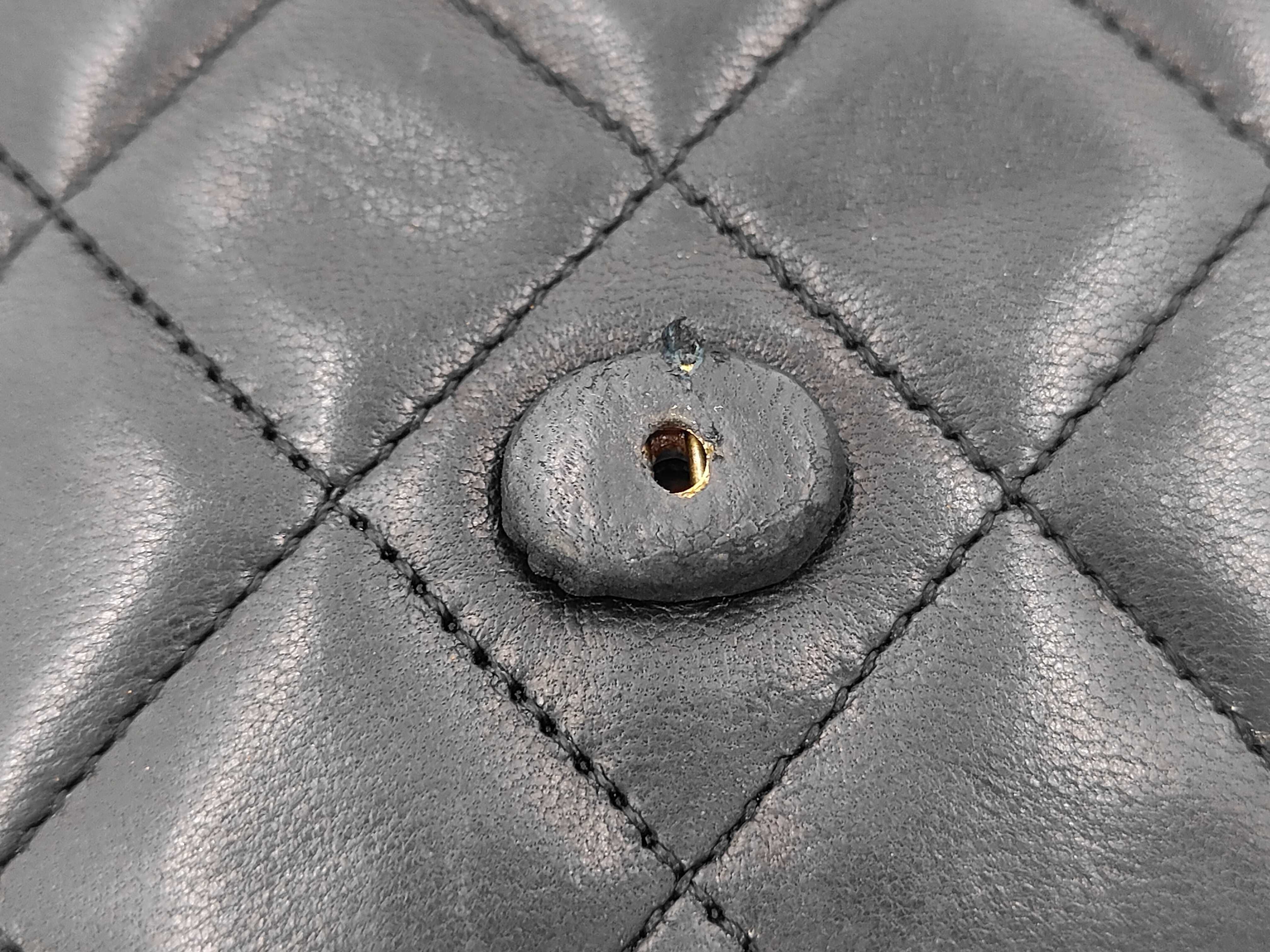 Lambskin Matelassé Half-Moon Shoulder Bag — view 9