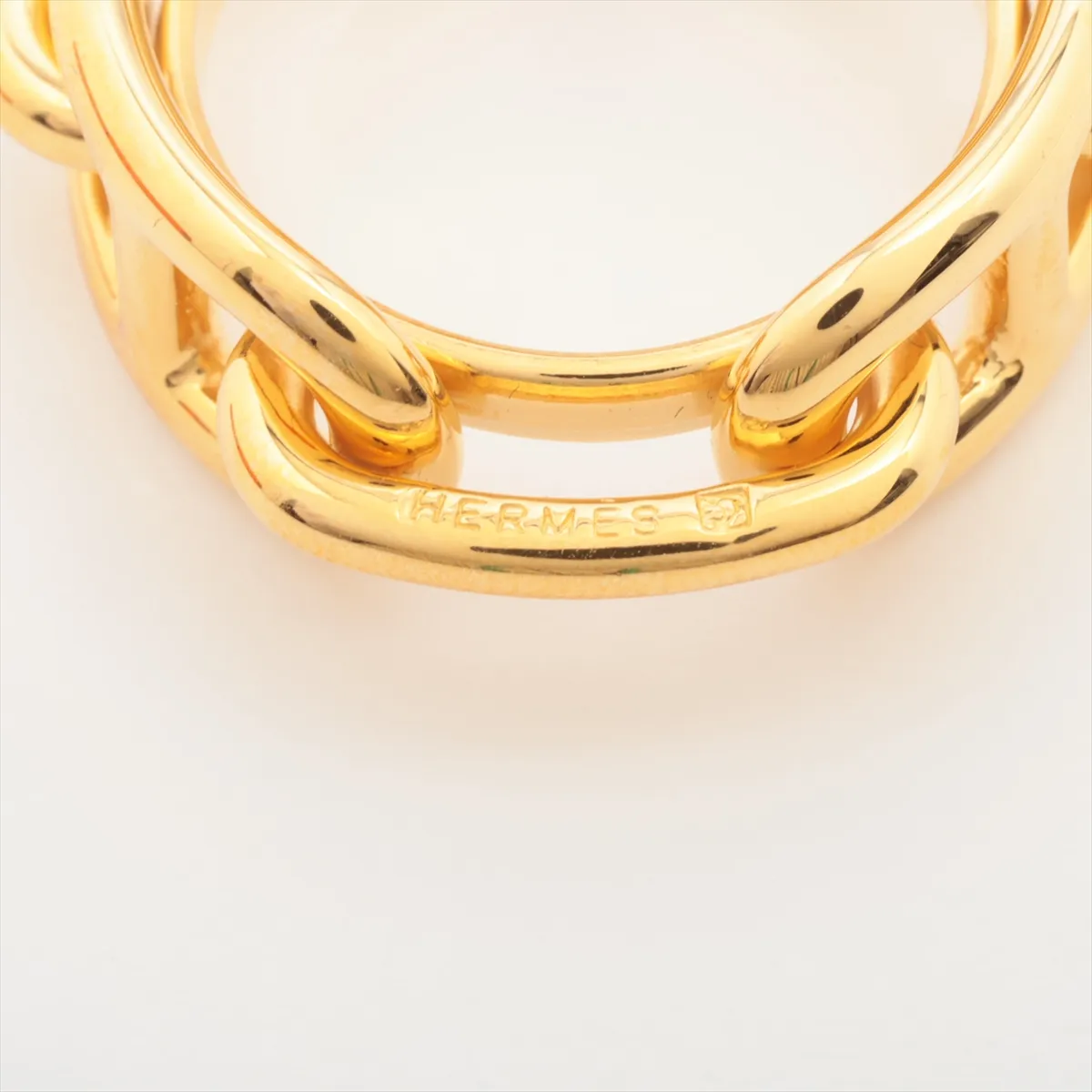 Lucadet Chaine d'Ancre scarf ring, GP gold, with — view 3
