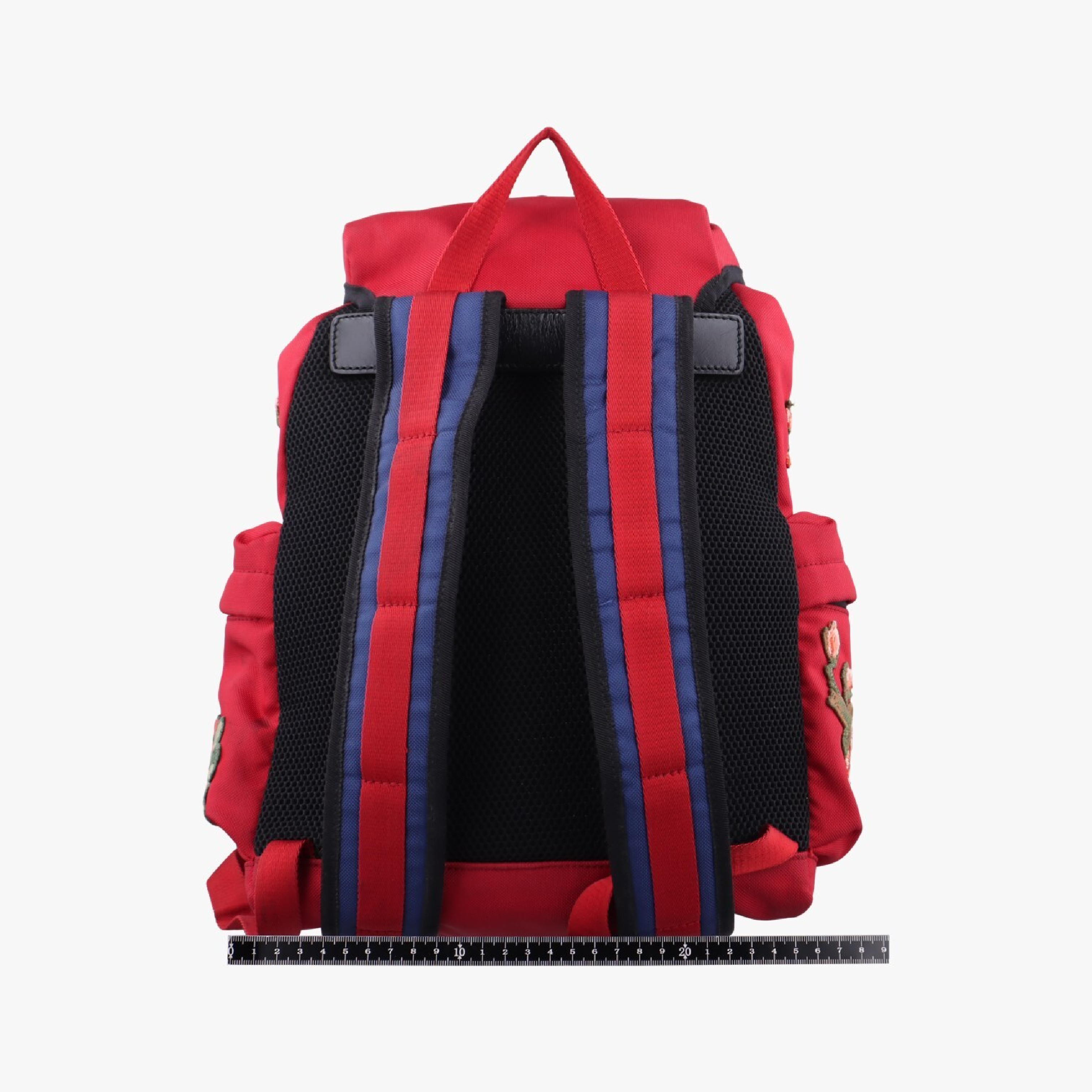 Techno Vintage Web Lavoure Pal Amour Embroidered Red Canvas Backpack 478327 E022661748 — view 2