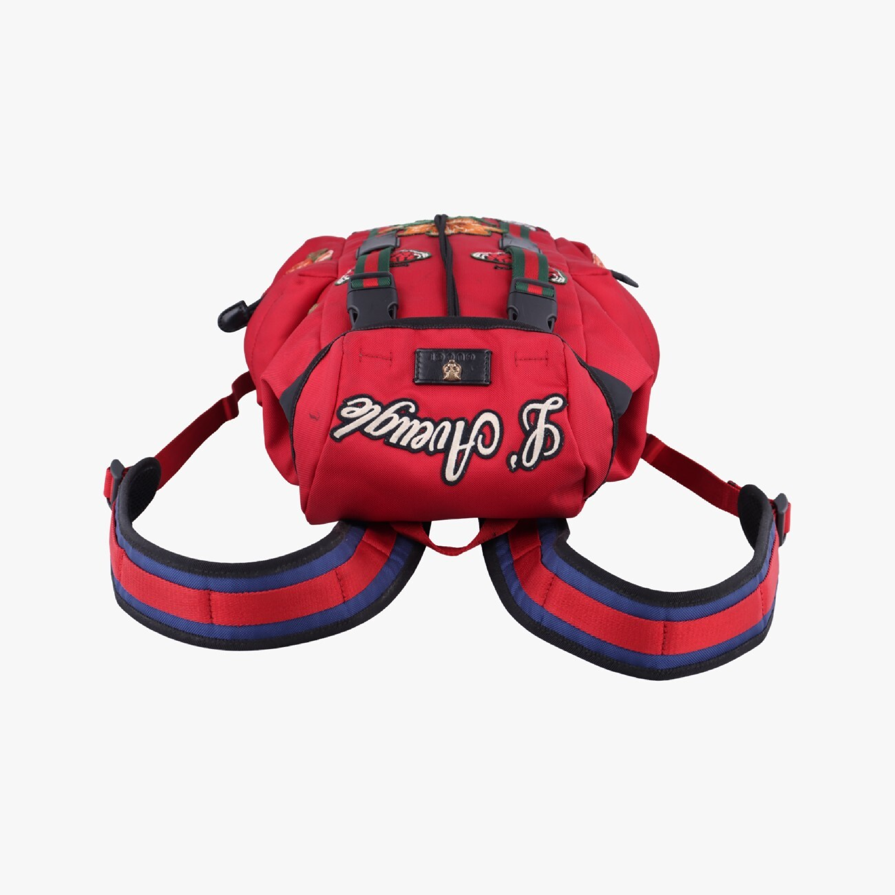Techno Vintage Web Lavoure Pal Amour Embroidered Red Canvas Backpack 478327 E022661748 — view 5