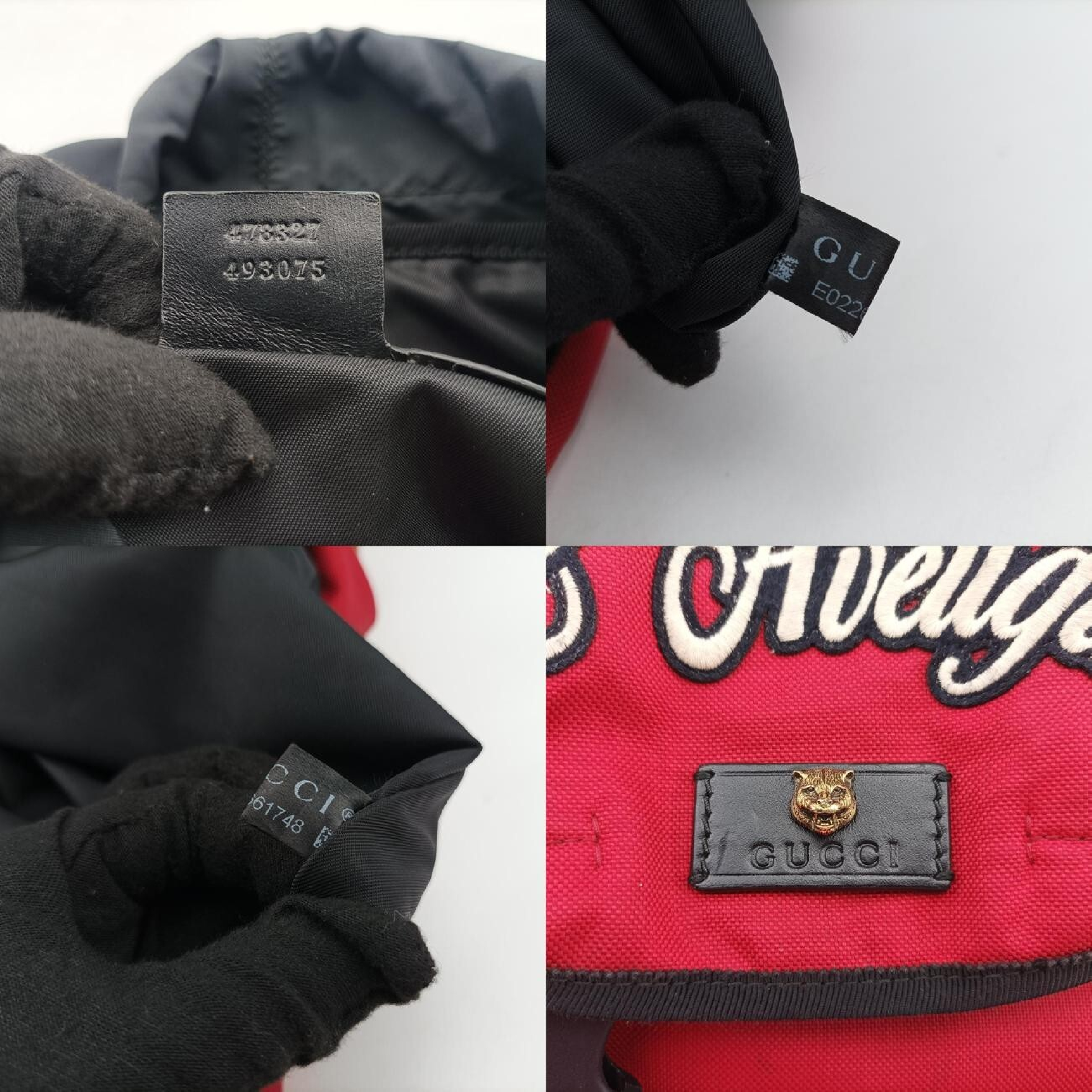 Techno Vintage Web Lavoure Pal Amour Embroidered Red Canvas Backpack 478327 E022661748 — view 8
