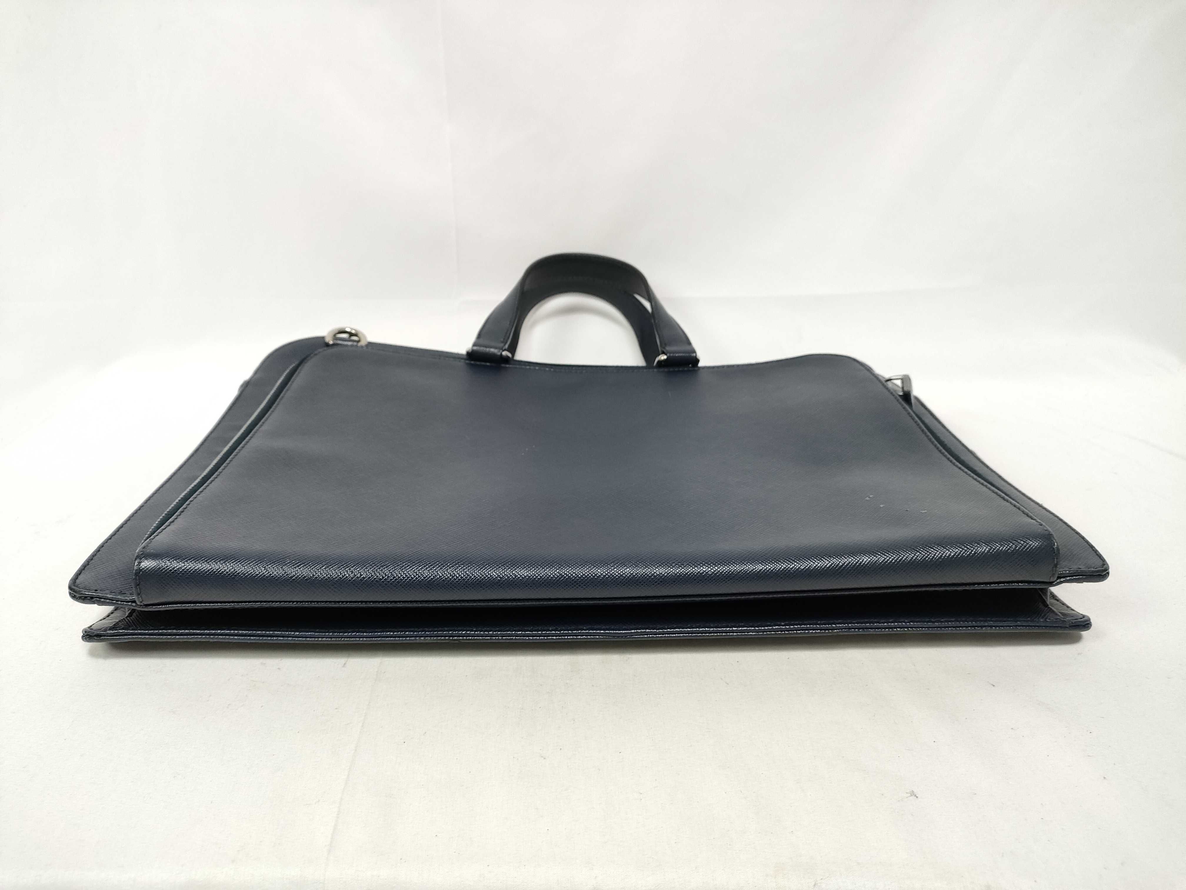Briefcase, Saffiano Leather Tote Bag, Business Bag — view 3