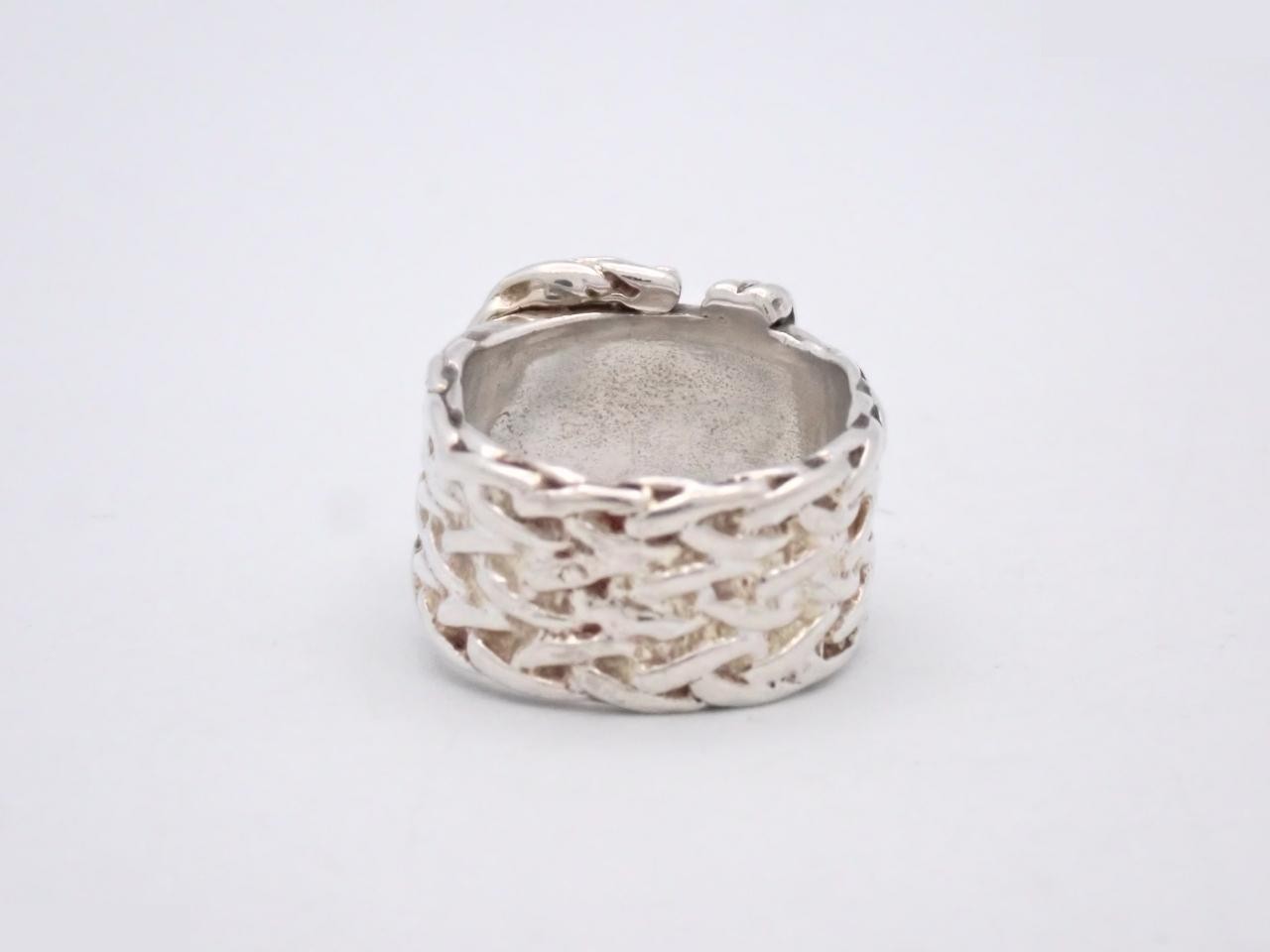 Diane Ring, 925 sterling silver, 11.6g, stamped "52", actual size #11 — view 2
