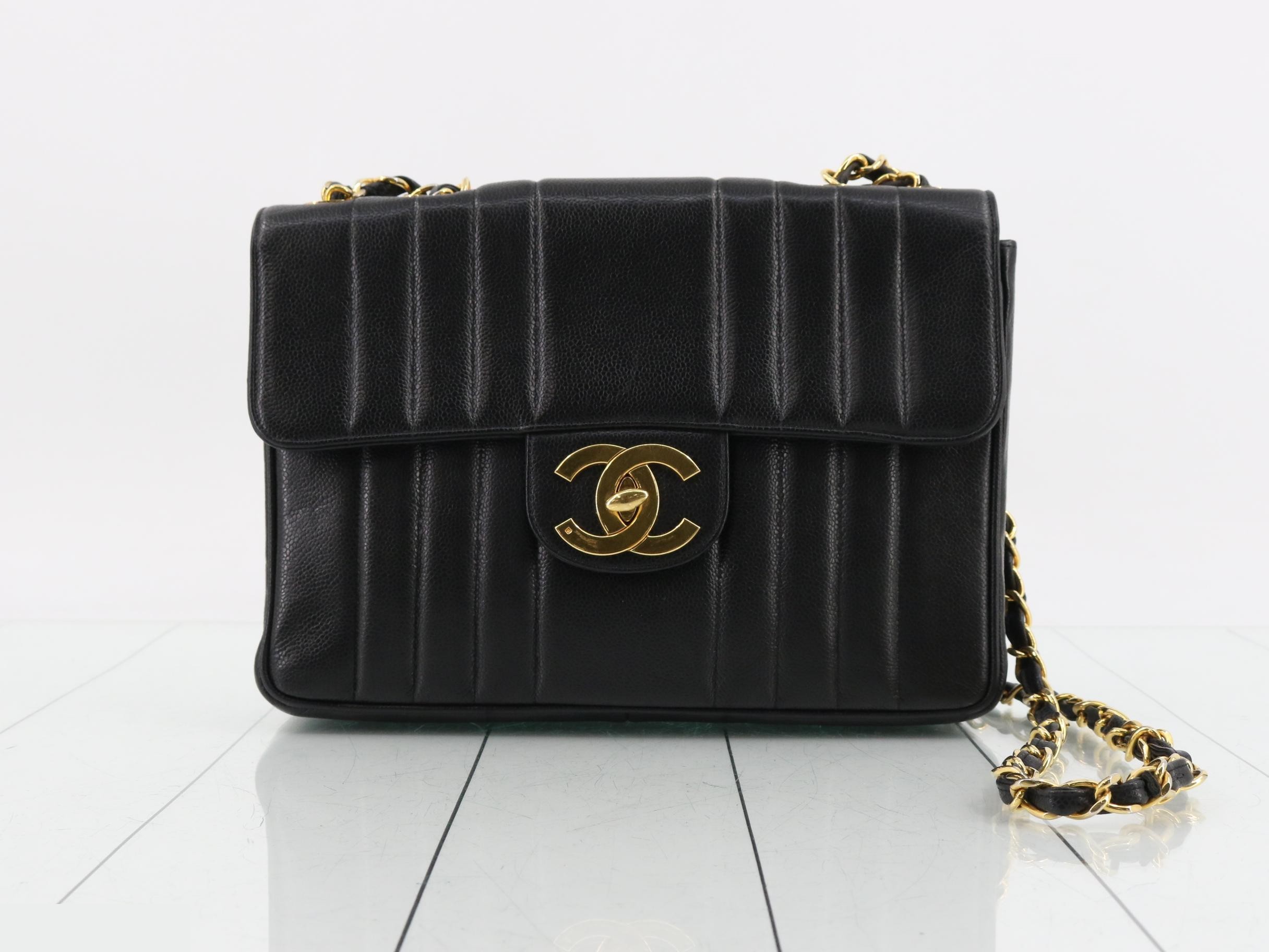 Mademoiselle Caviar Skin Shoulder Bag, Series 5