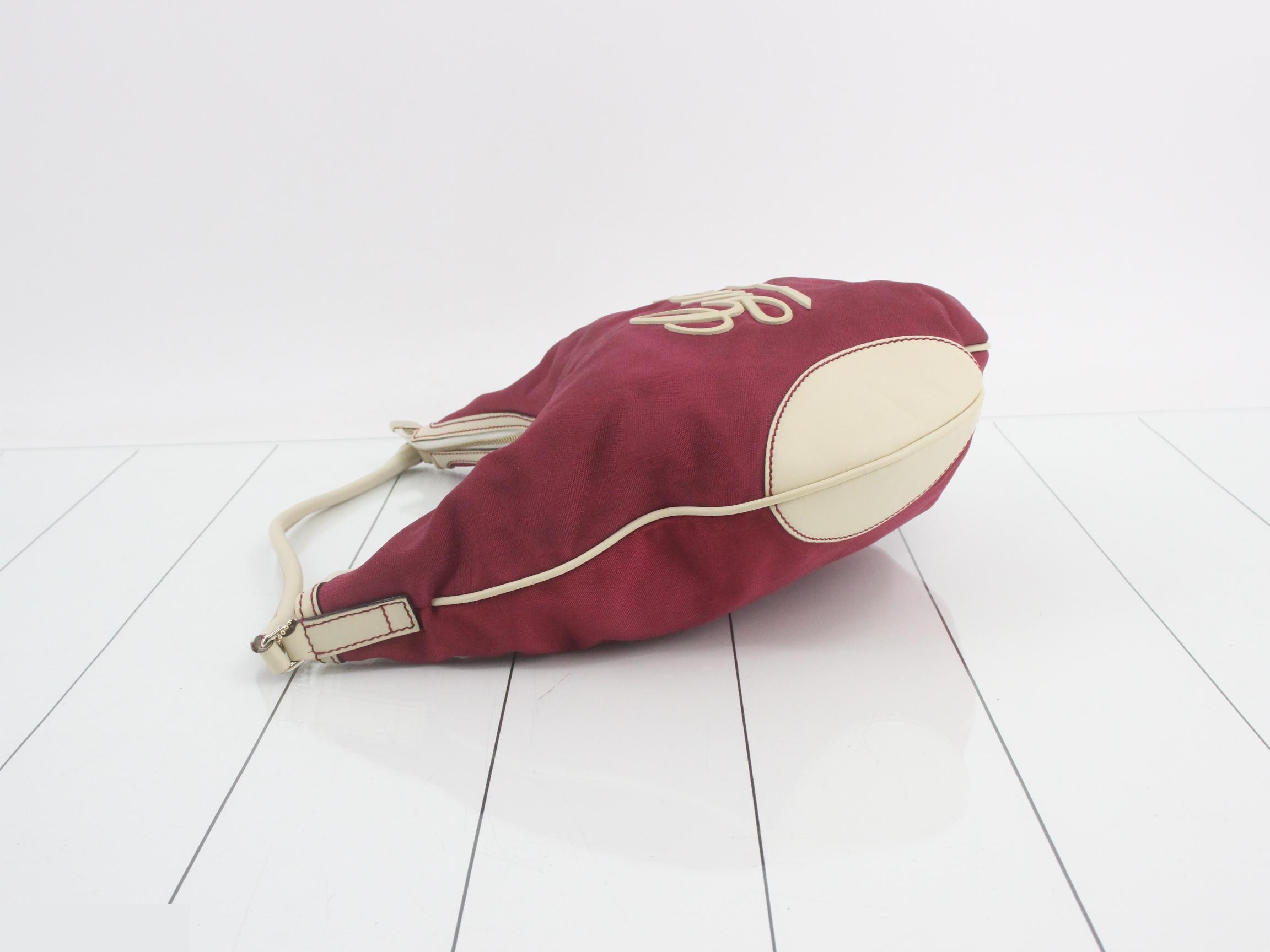 One-shoulder bag, canvas, pink — view 4