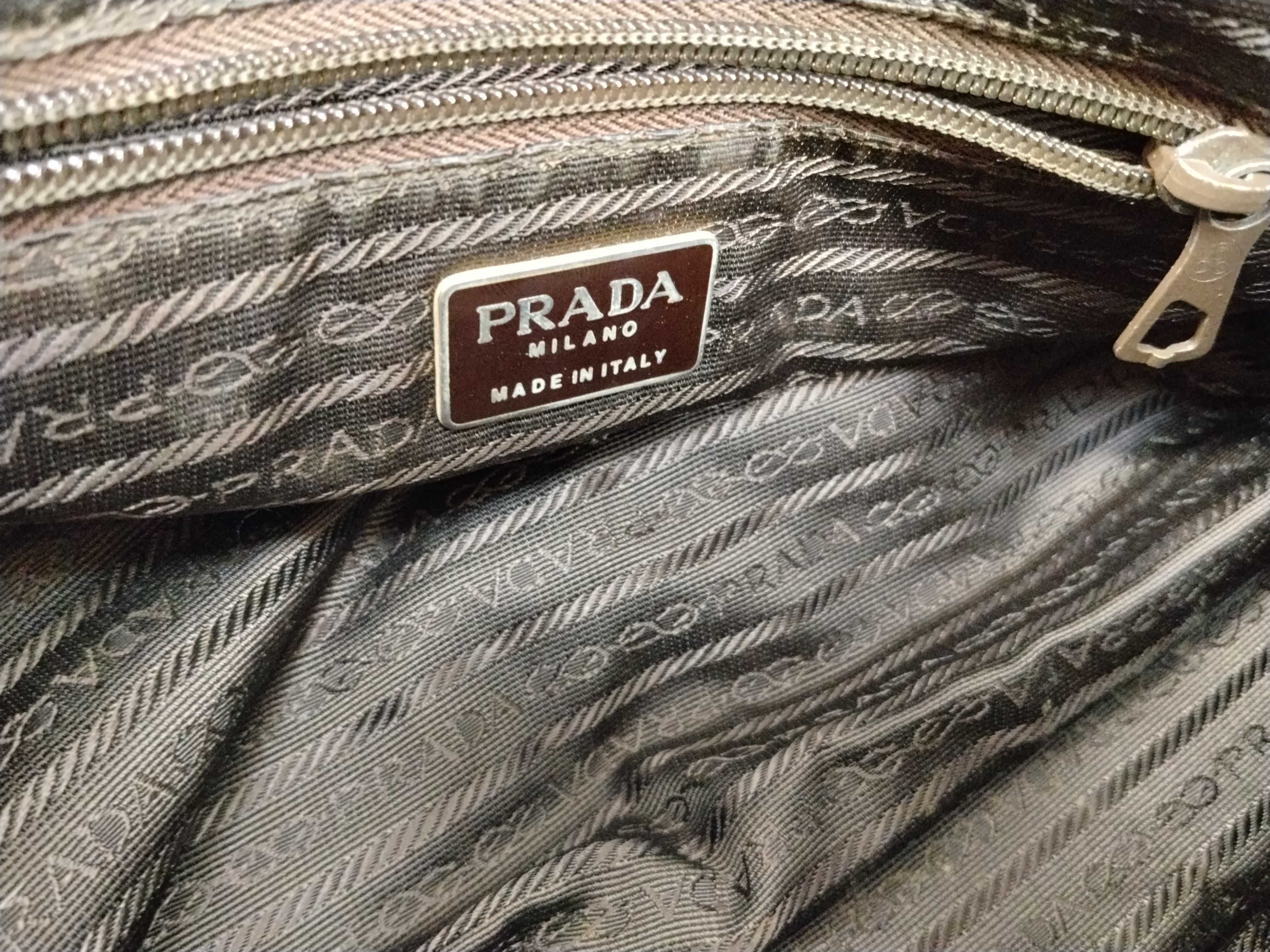 chain shoulder bag, quilted, brown. — view 10