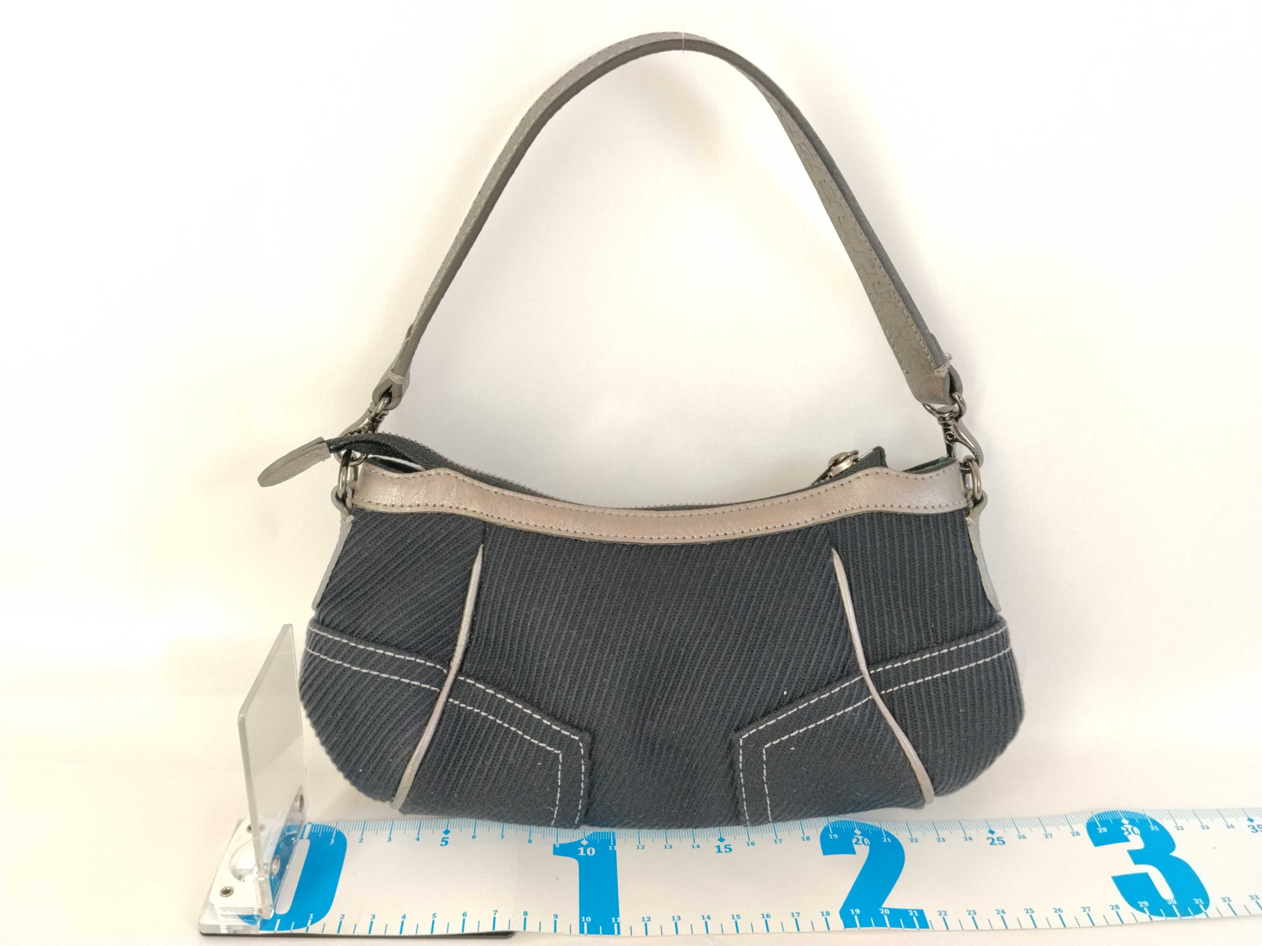 Blue Label Burberry Blue Label Handbag Leather Canvas Handbag — view 2