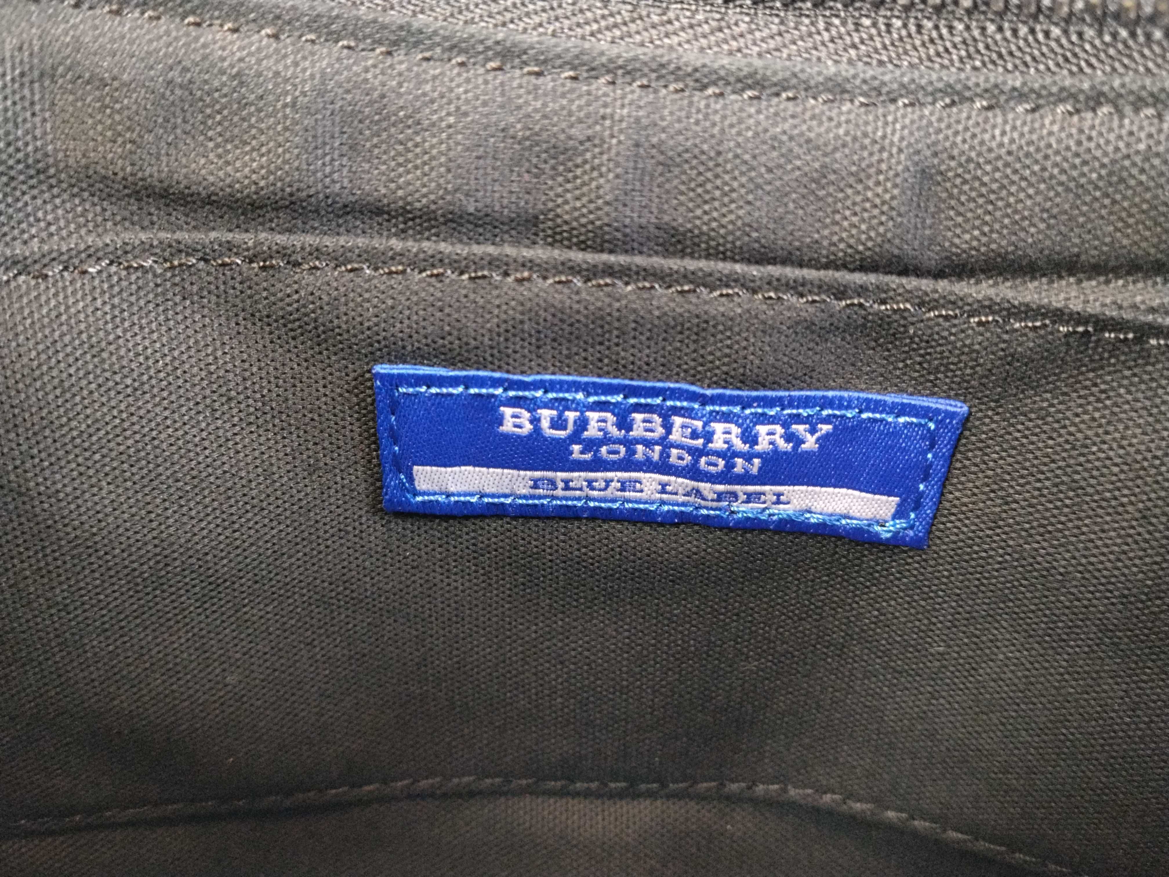 Blue Label Burberry Blue Label Handbag Leather Canvas Handbag — view 11