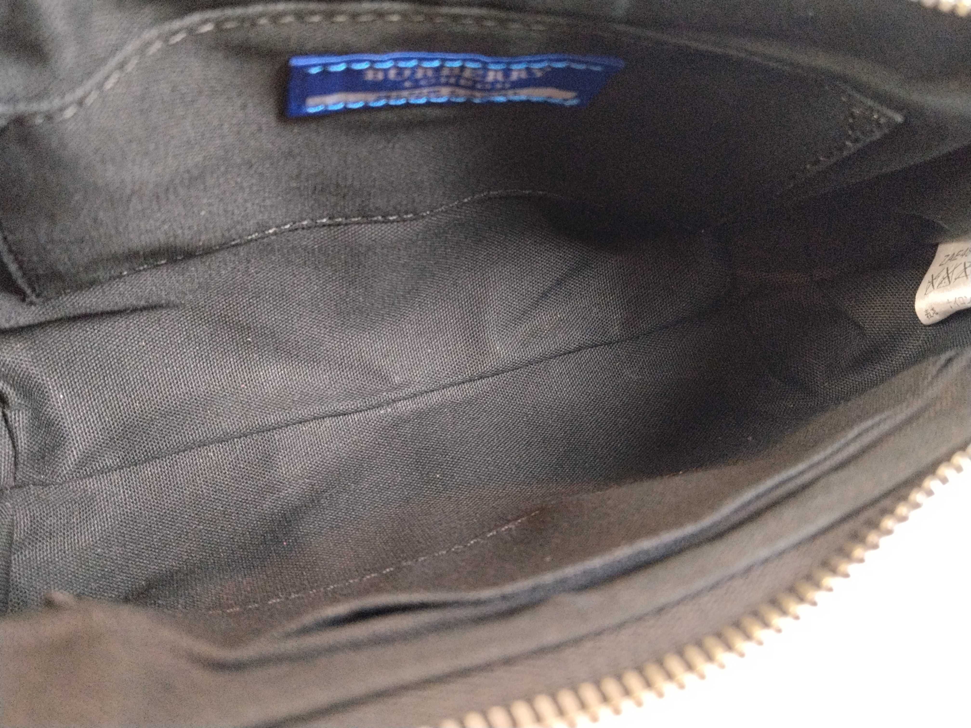 Blue Label Burberry Blue Label Handbag Leather Canvas Handbag — view 9