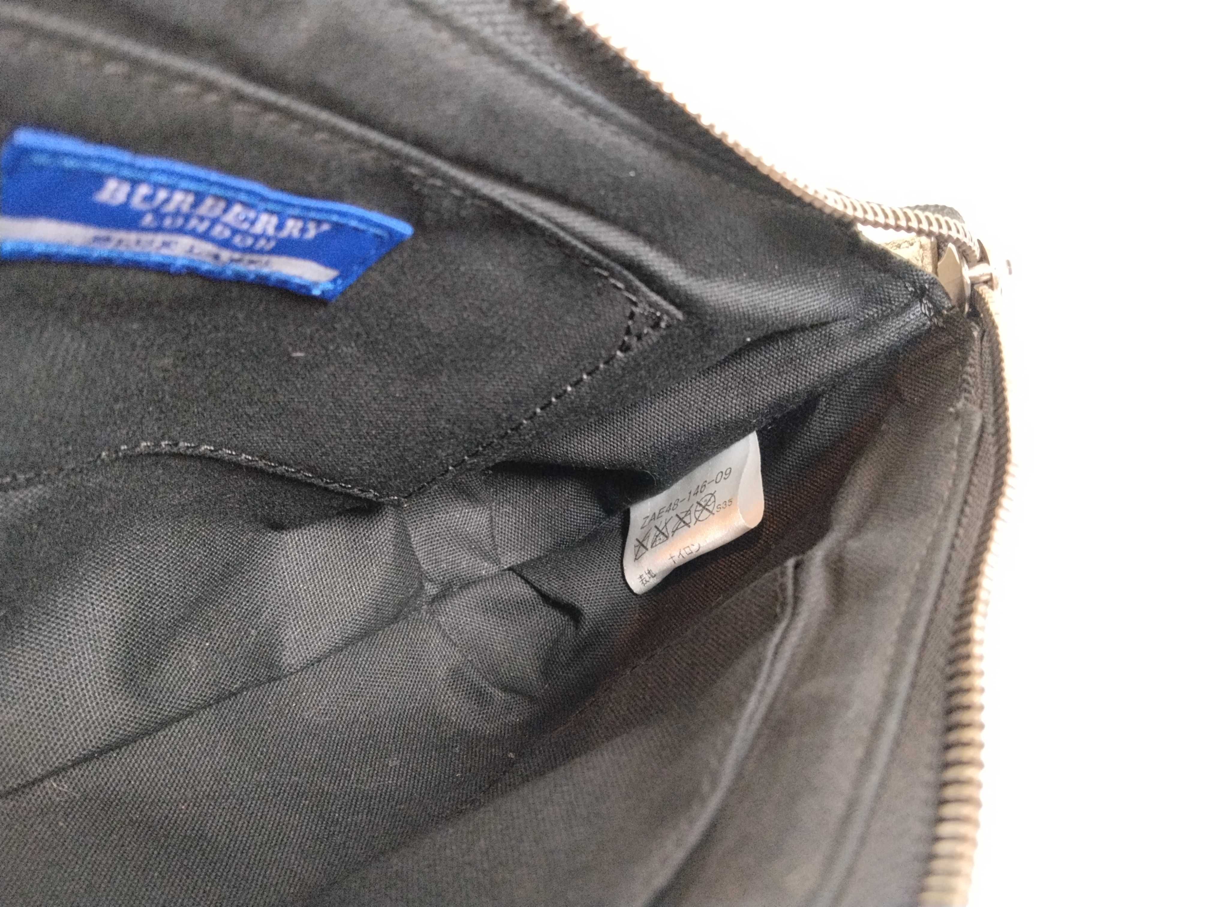 Blue Label Burberry Blue Label Handbag Leather Canvas Handbag — view 10