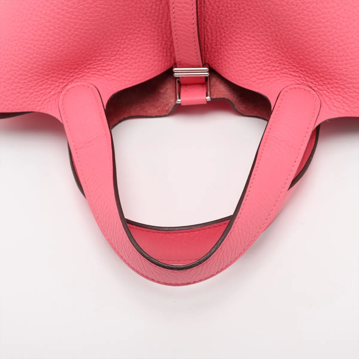 Picotin Lock 18 PM, Taurillon Clemence leather, Rose Azalee, Silver hardware, Year: 2020 — view 5