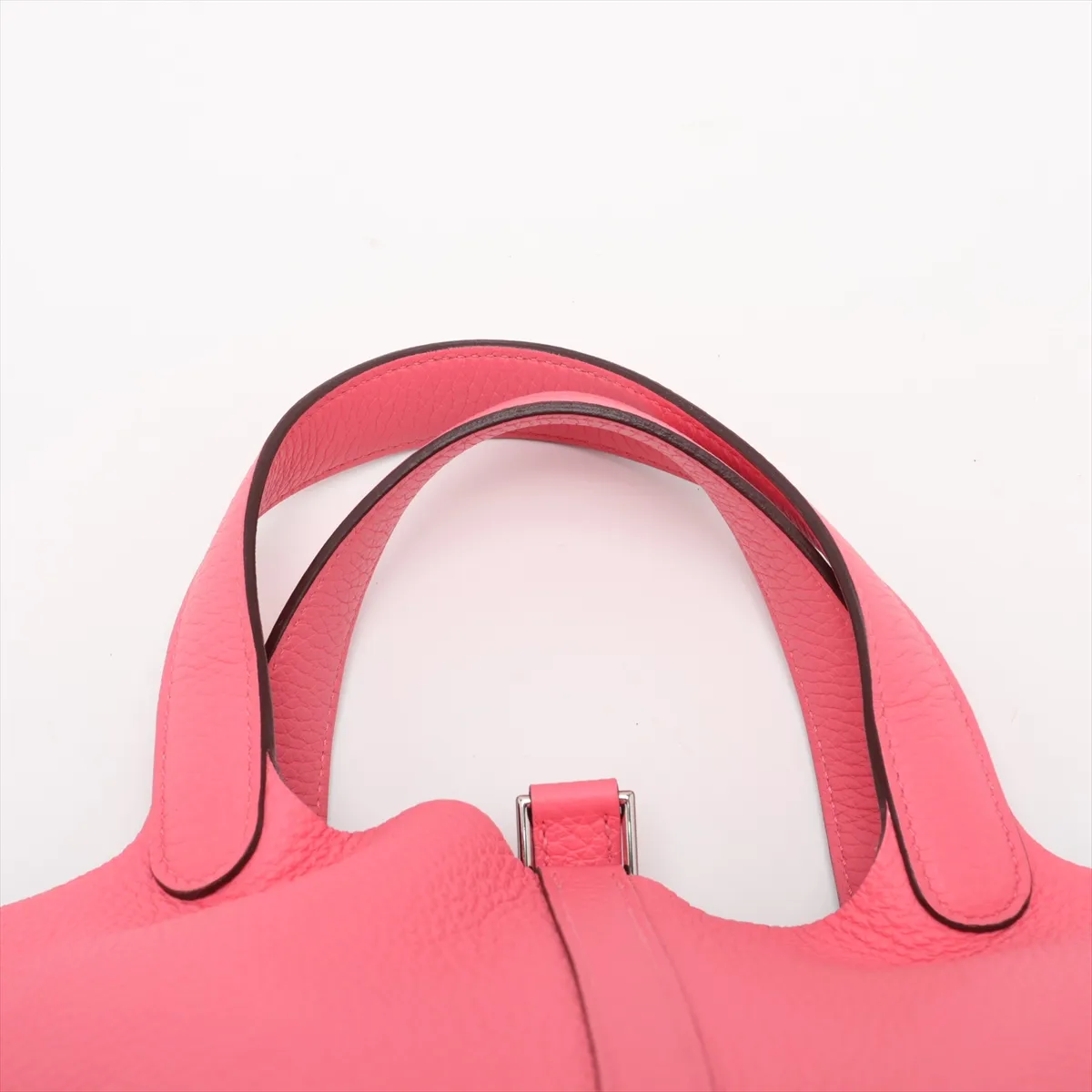 Picotin Lock 18 PM, Taurillon Clemence leather, Rose Azalee, Silver hardware, Year: 2020 — view 6