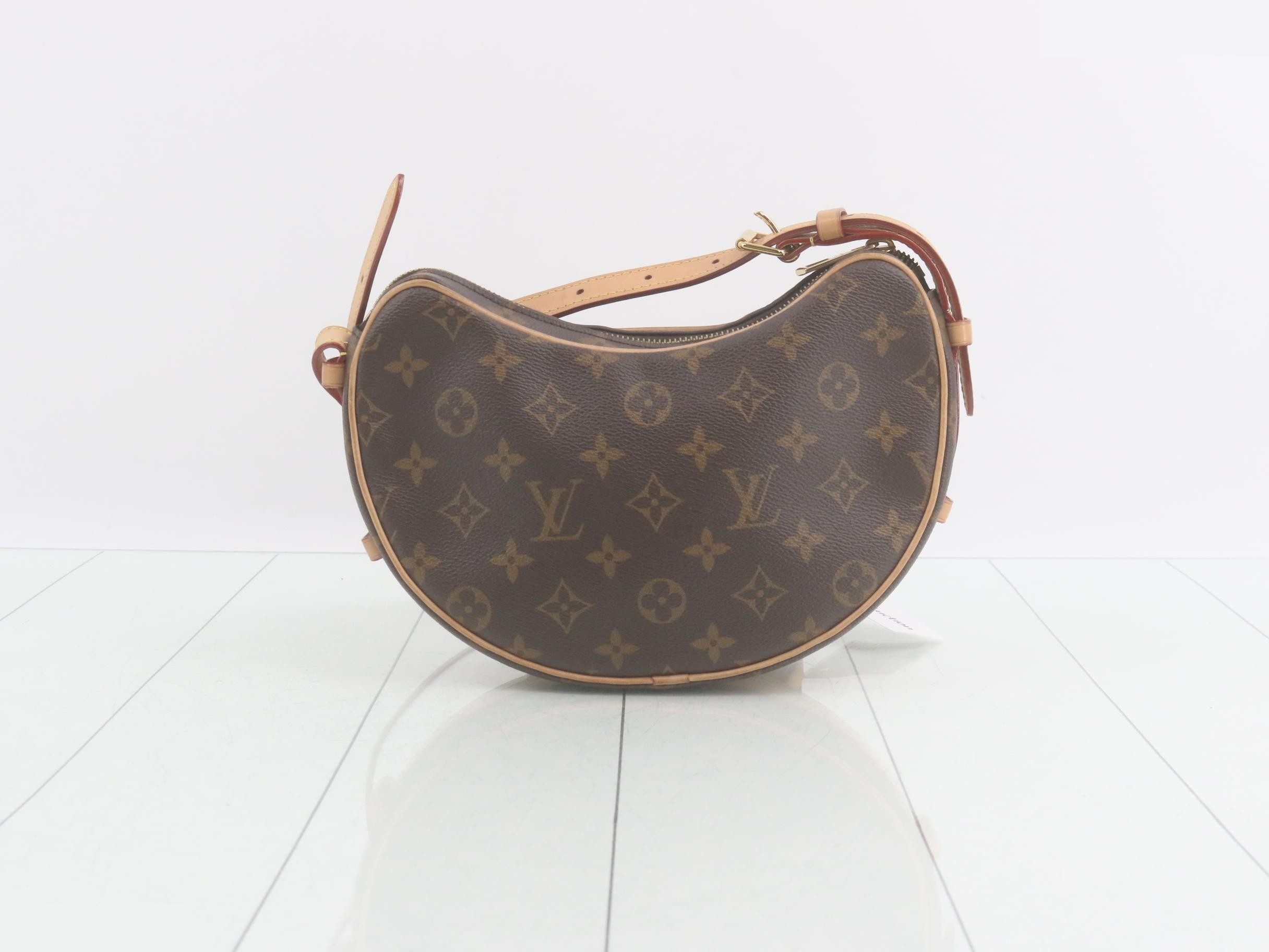 Monogram Croissant Shoulder Bag with Pouch — view 2