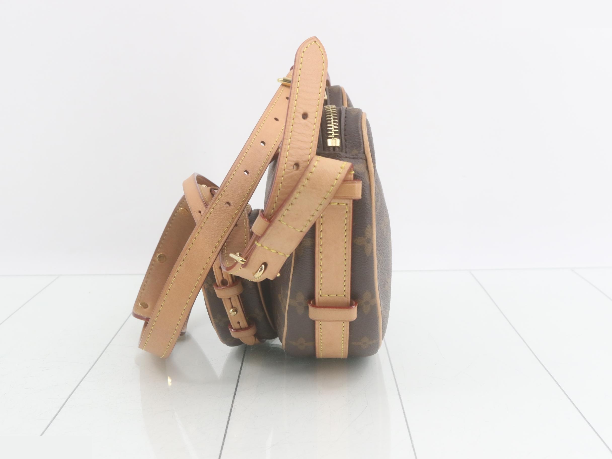 Monogram Croissant Shoulder Bag with Pouch — view 3