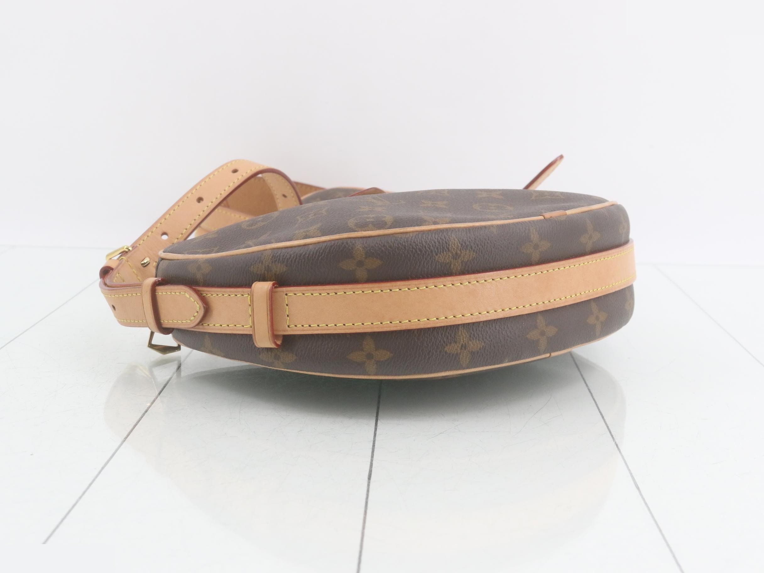 Monogram Croissant Shoulder Bag with Pouch — view 5