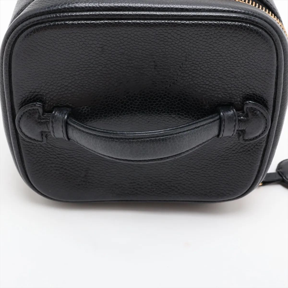 Coco Mark Caviar Skin Vanity Bag, Black with Gold Hardware, 5736482, Series 5 — view 5