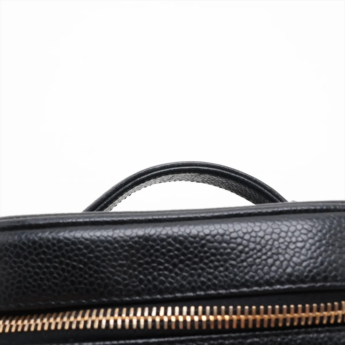 Coco Mark Caviar Skin Vanity Bag, Black with Gold Hardware, 5736482, Series 5 — view 6