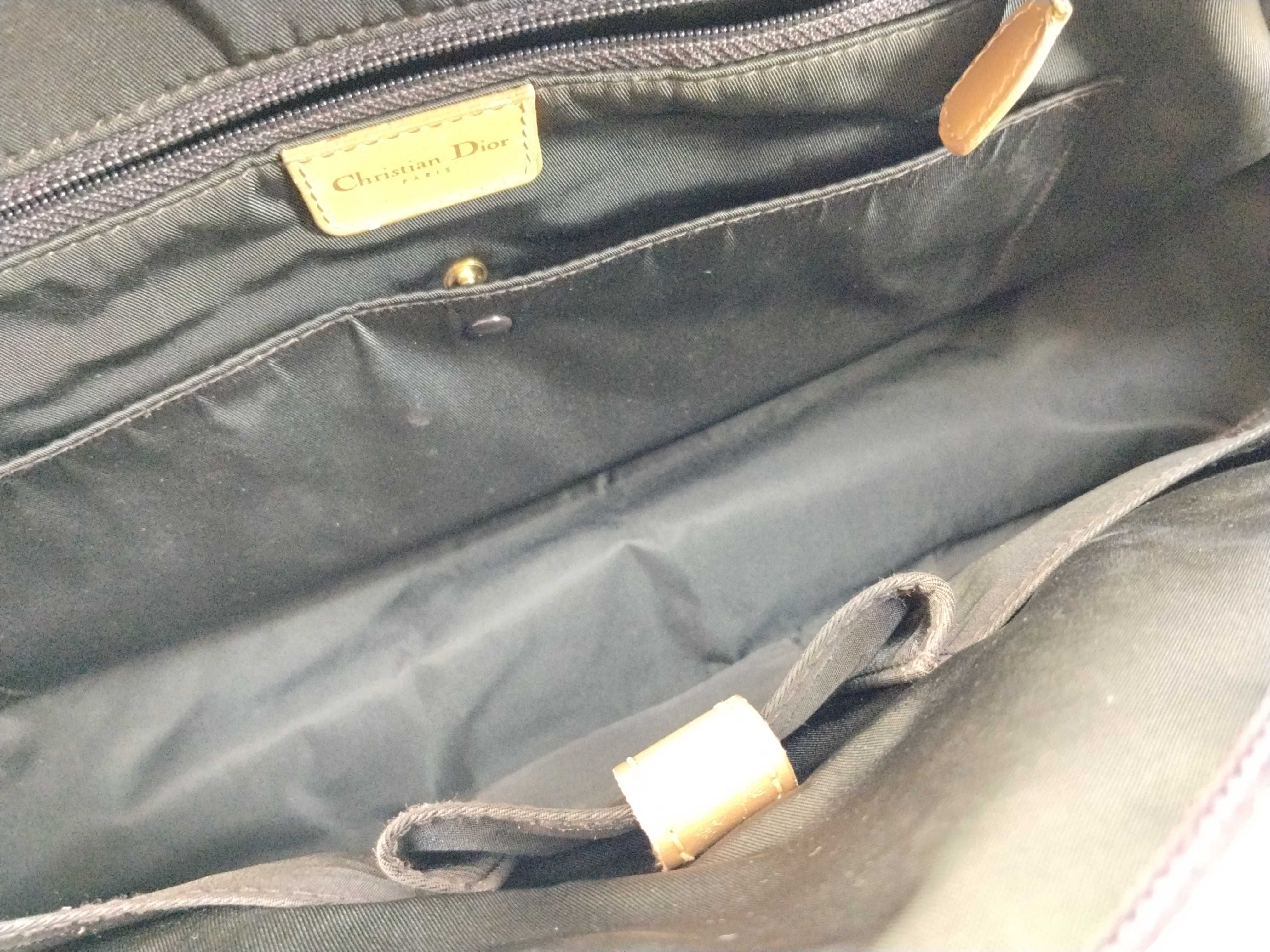 Trotter Double Saddle Canvas Brown Handbag — view 12