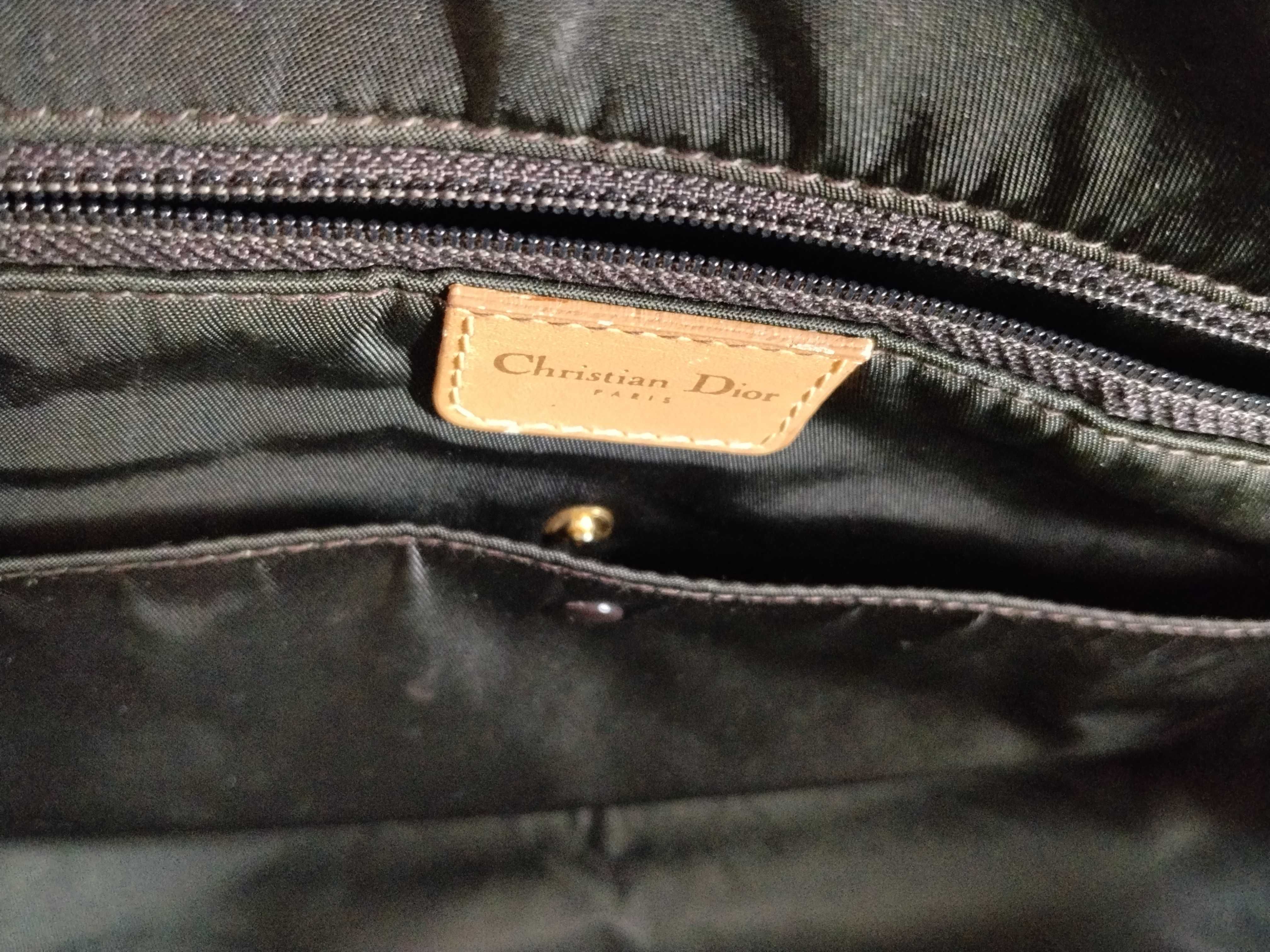 Trotter Double Saddle Canvas Brown Handbag — view 13