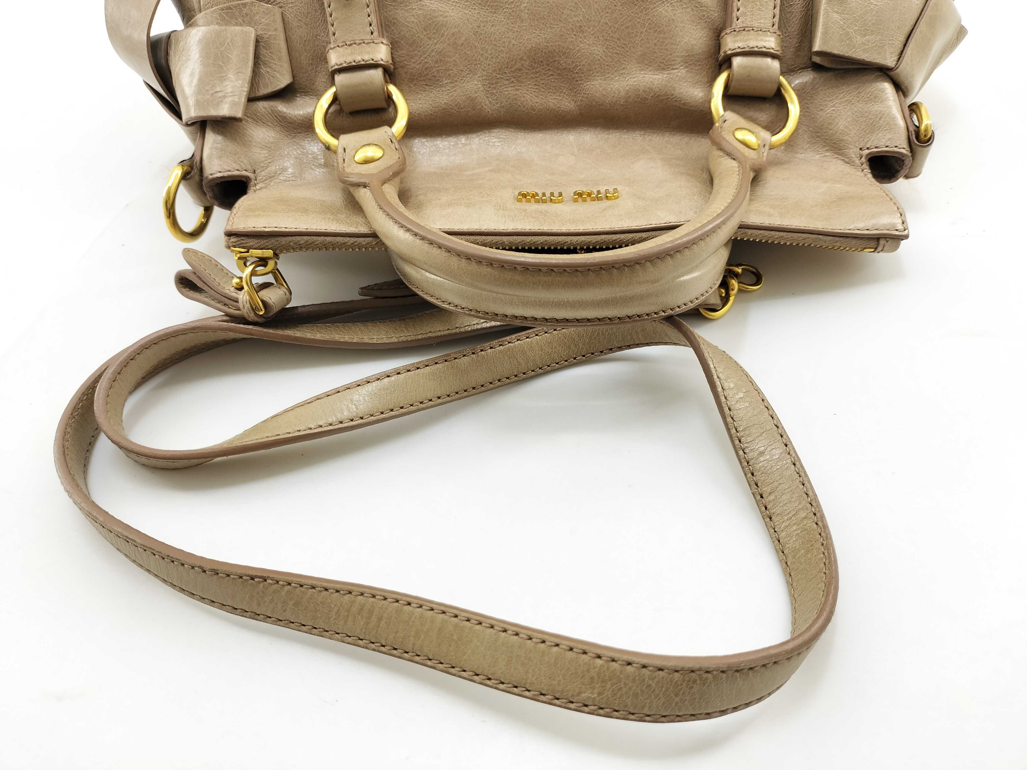 2-Way Shoulder Bag, Vitello Lux Handbag, Ribbon Motif Handbag — view 11