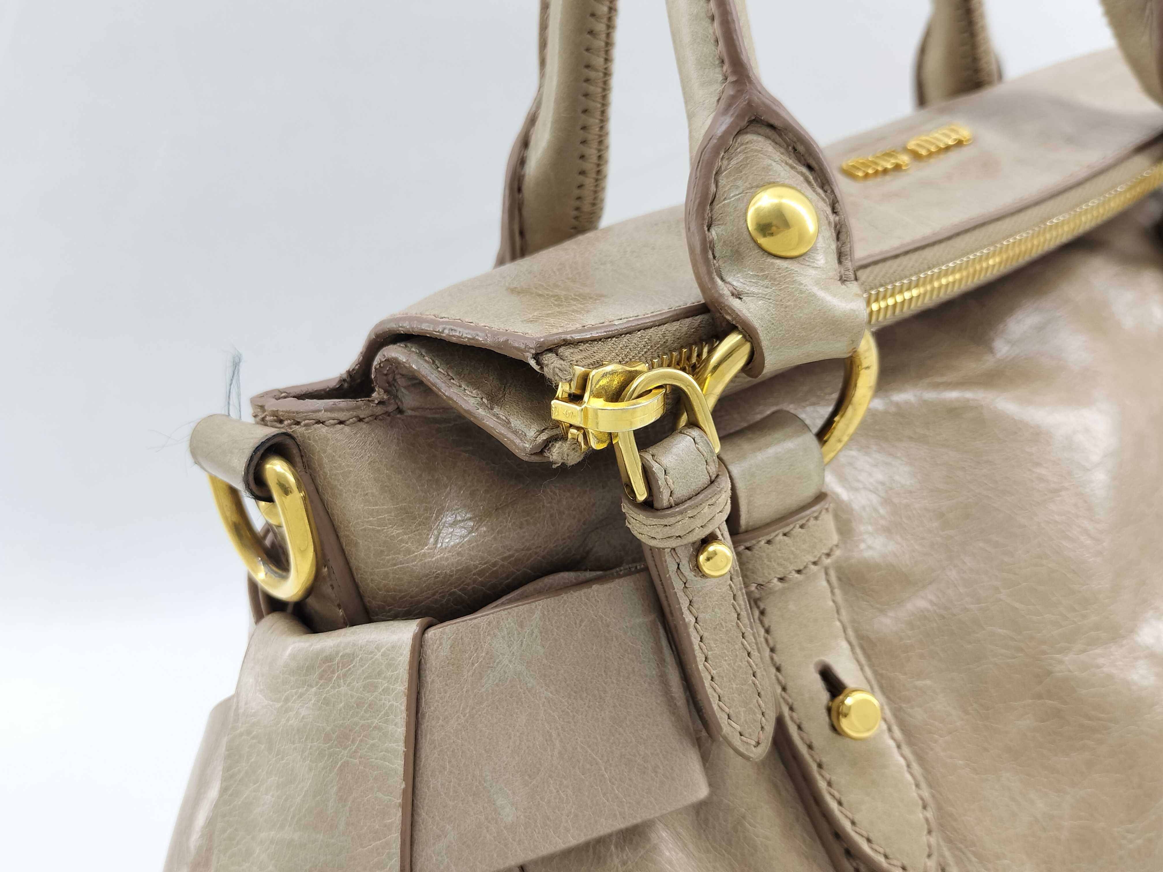 2-Way Shoulder Bag, Vitello Lux Handbag, Ribbon Motif Handbag — view 6