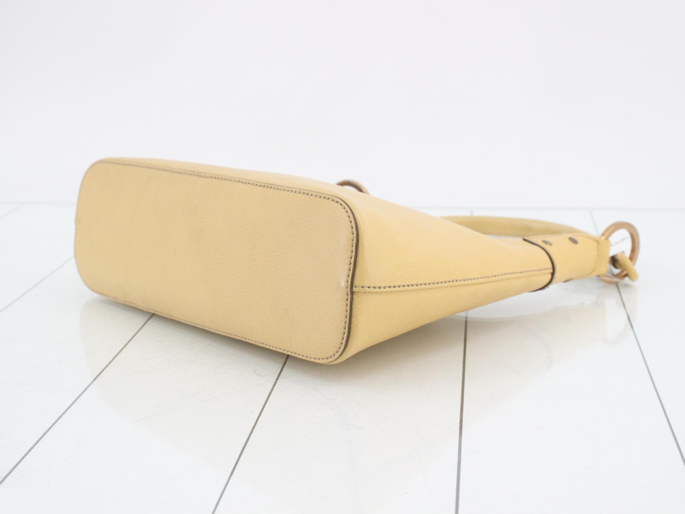 115002 Leather Hobo One-Shoulder Bag — view 6