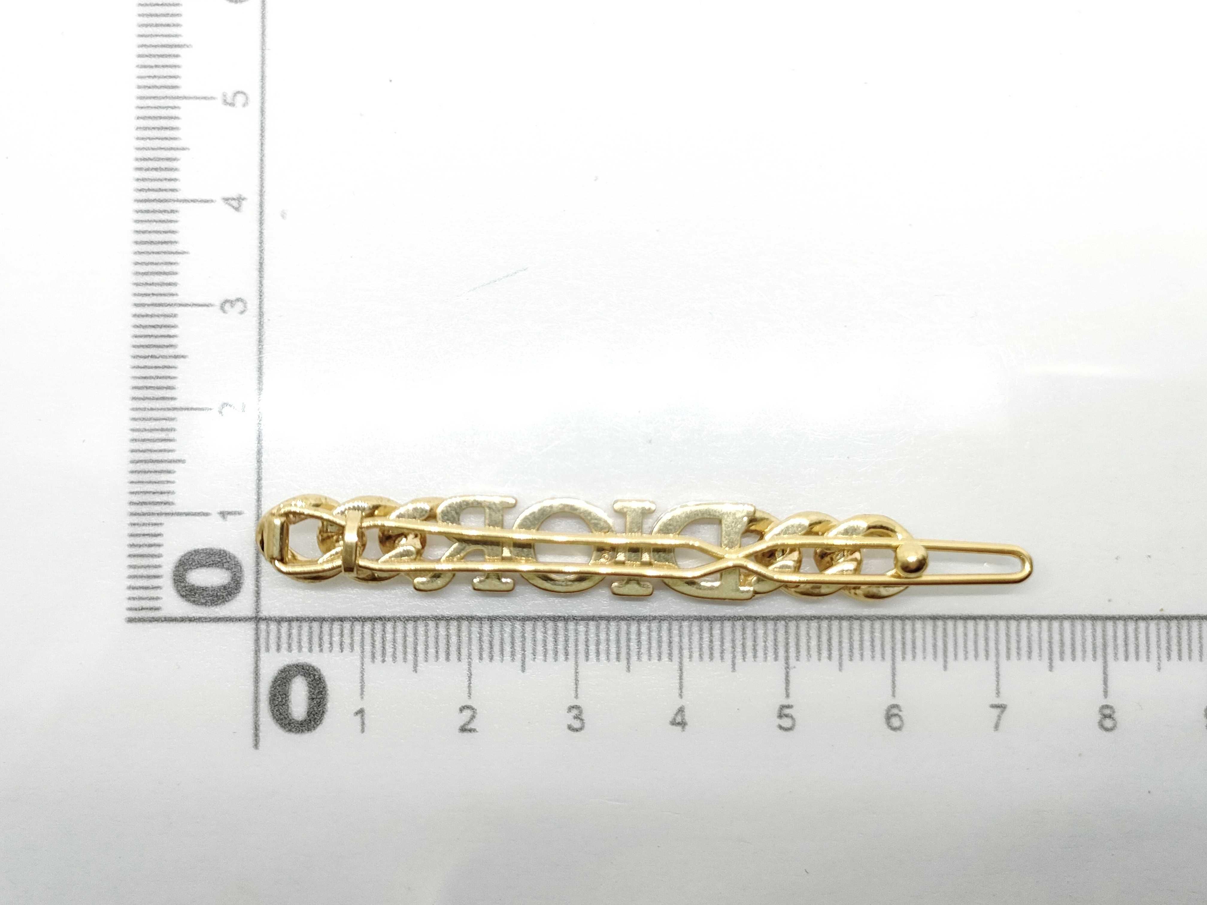 Rhinestone Logo Hairpin Hair Accessory — view 5