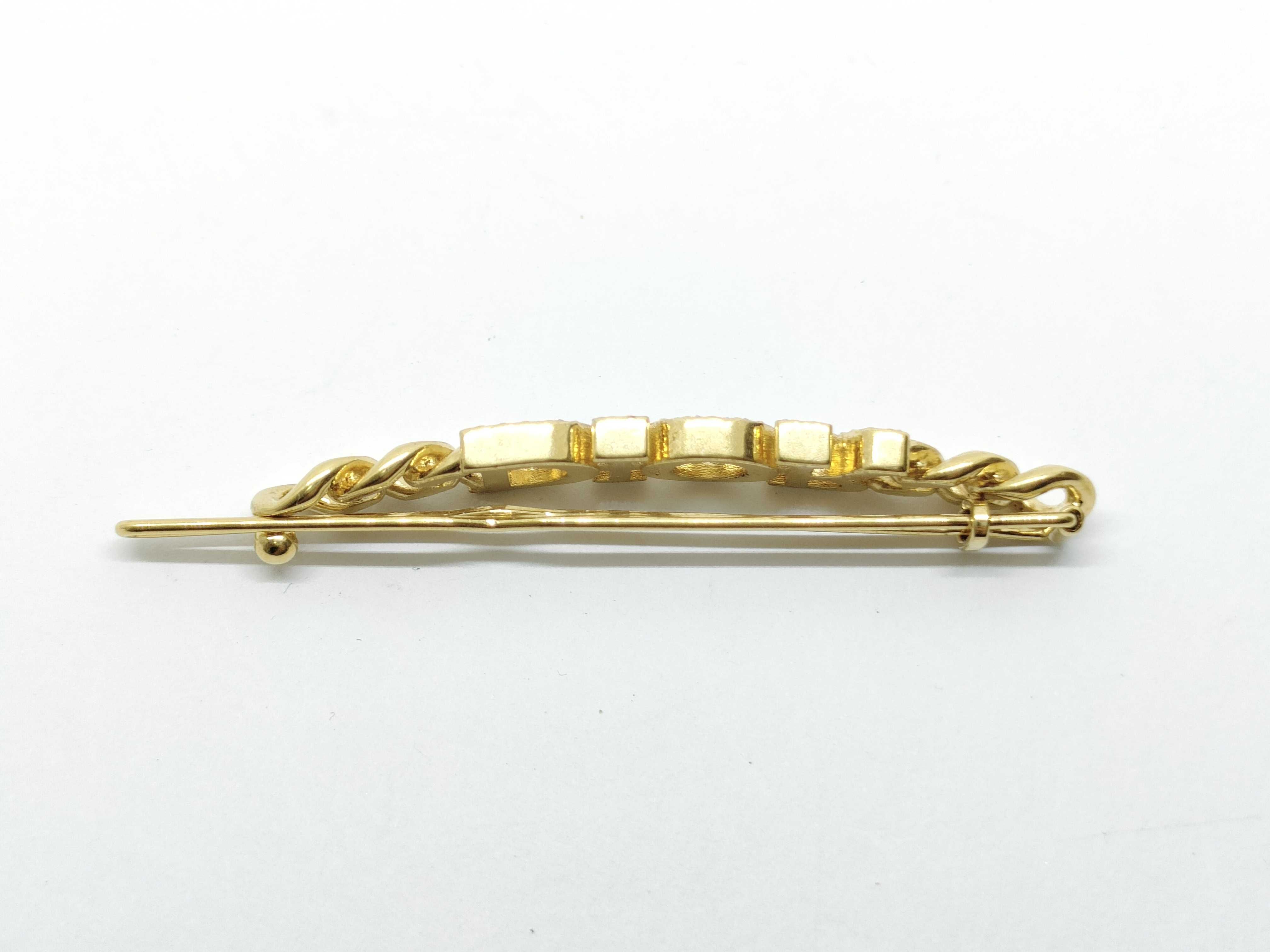 Rhinestone Logo Hairpin Hair Accessory — view 6