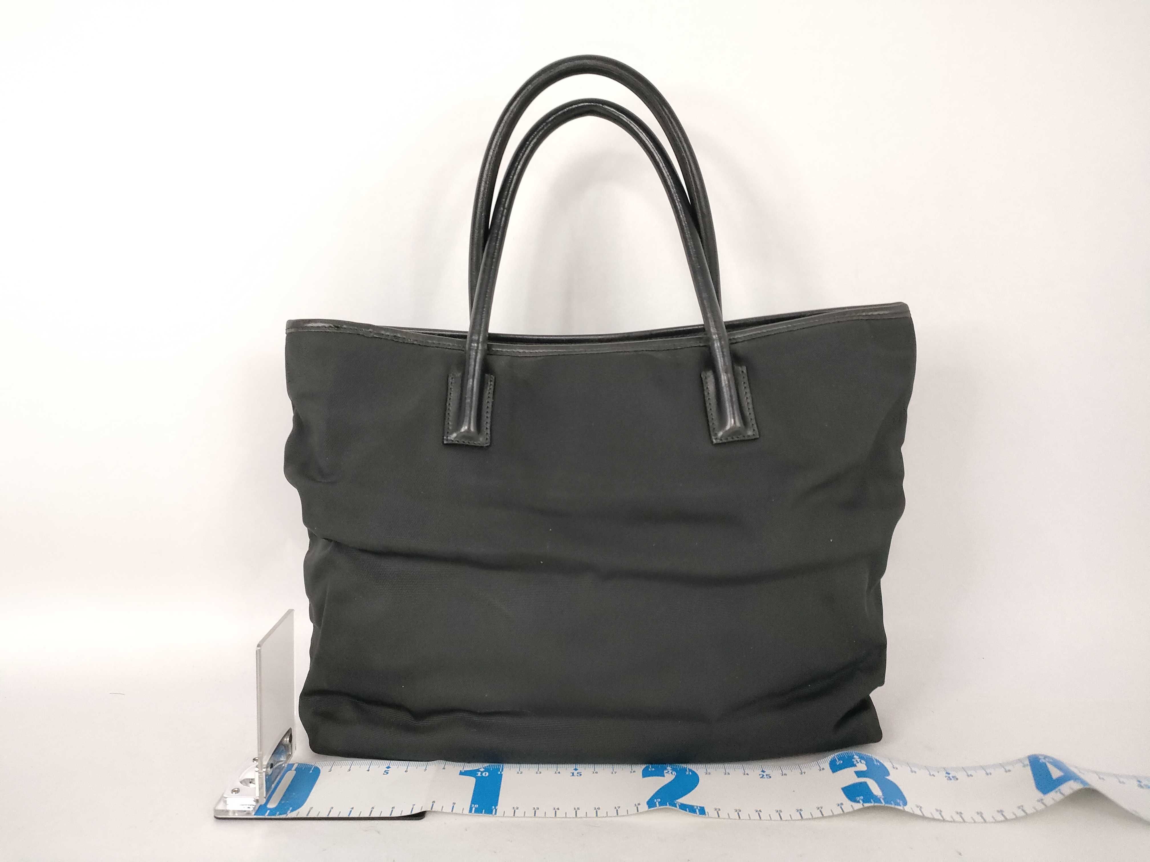 Nylon Tote Bag, Black, 0022123 — view 2