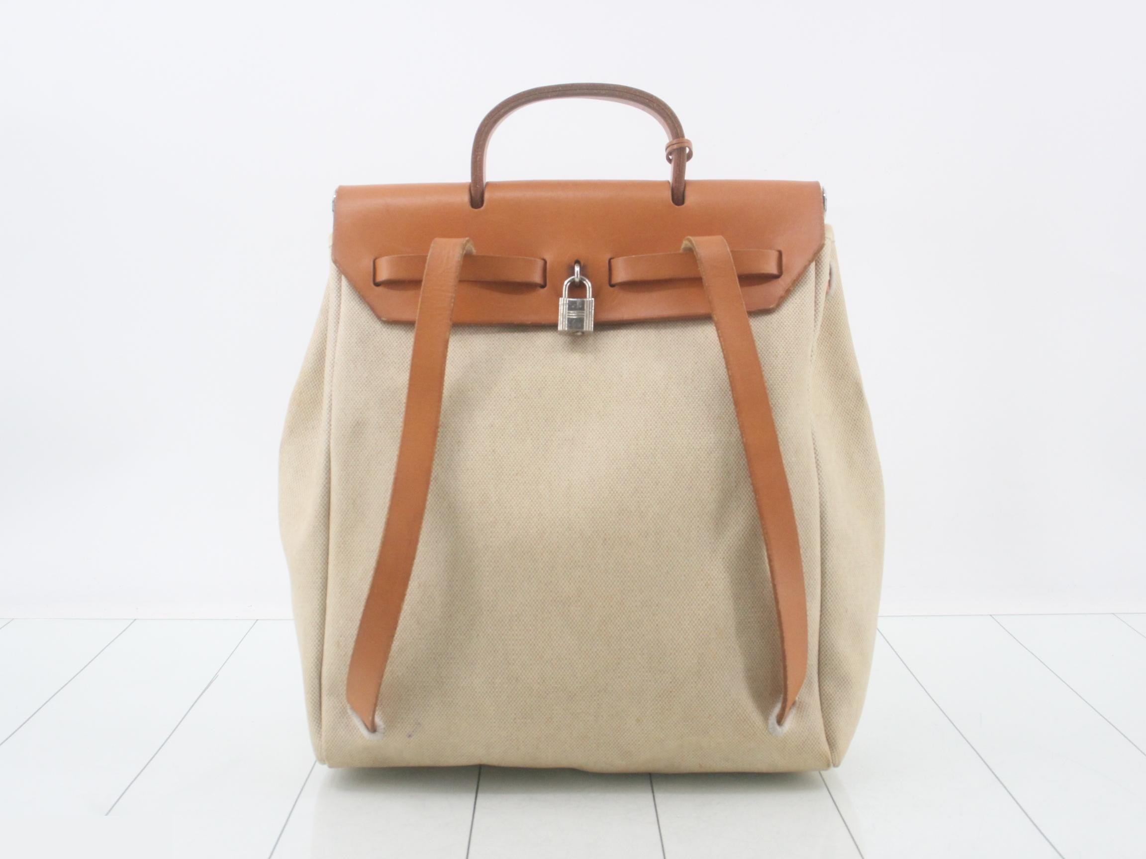 Herbag backpack with spare bag, padlock, and key. — view 2
