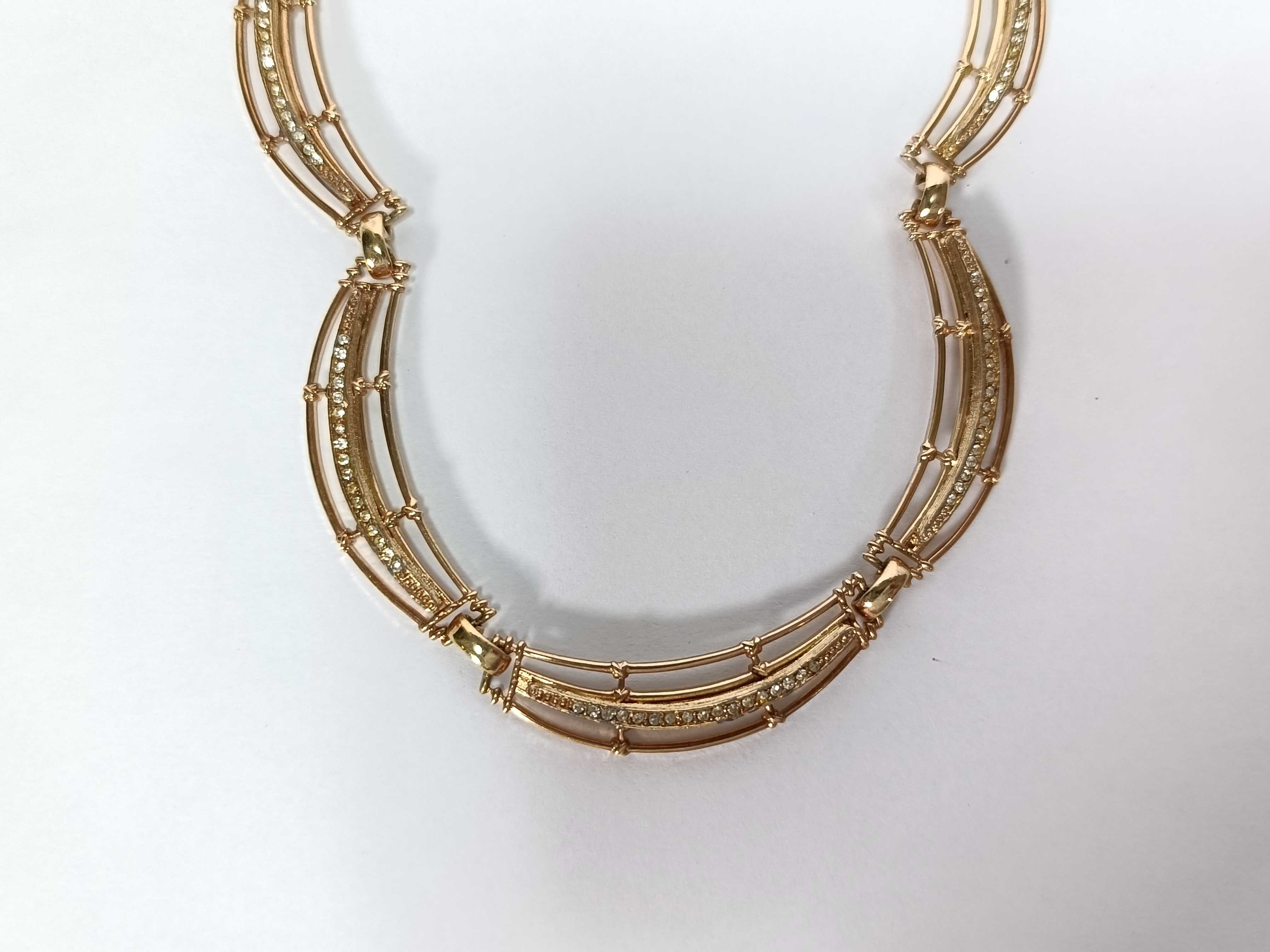 Christian Galliano era costume choker necklace, gold necklace